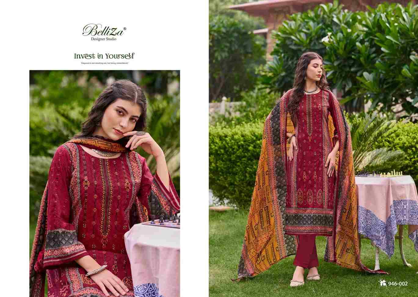 Bin Saeed Vol-5 By Belliza 946-001 To 946-008 Series Beautiful Stylish Festive Suits Fancy Colorful Casual Wear & Ethnic Wear & Ready To Wear Pure Cotton Digital Print Dresses At Wholesale Price