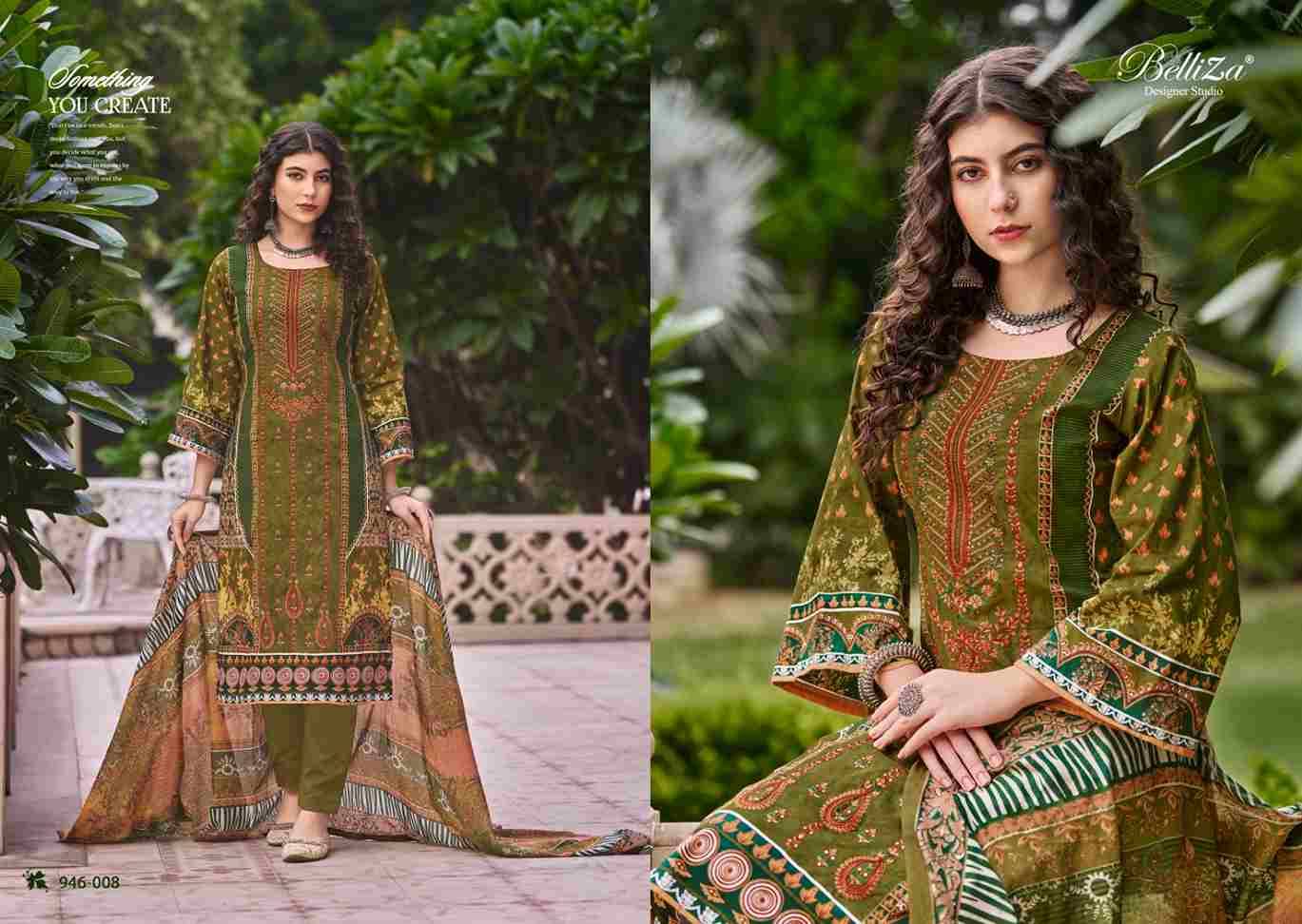 Bin Saeed Vol-5 By Belliza 946-001 To 946-008 Series Beautiful Stylish Festive Suits Fancy Colorful Casual Wear & Ethnic Wear & Ready To Wear Pure Cotton Digital Print Dresses At Wholesale Price