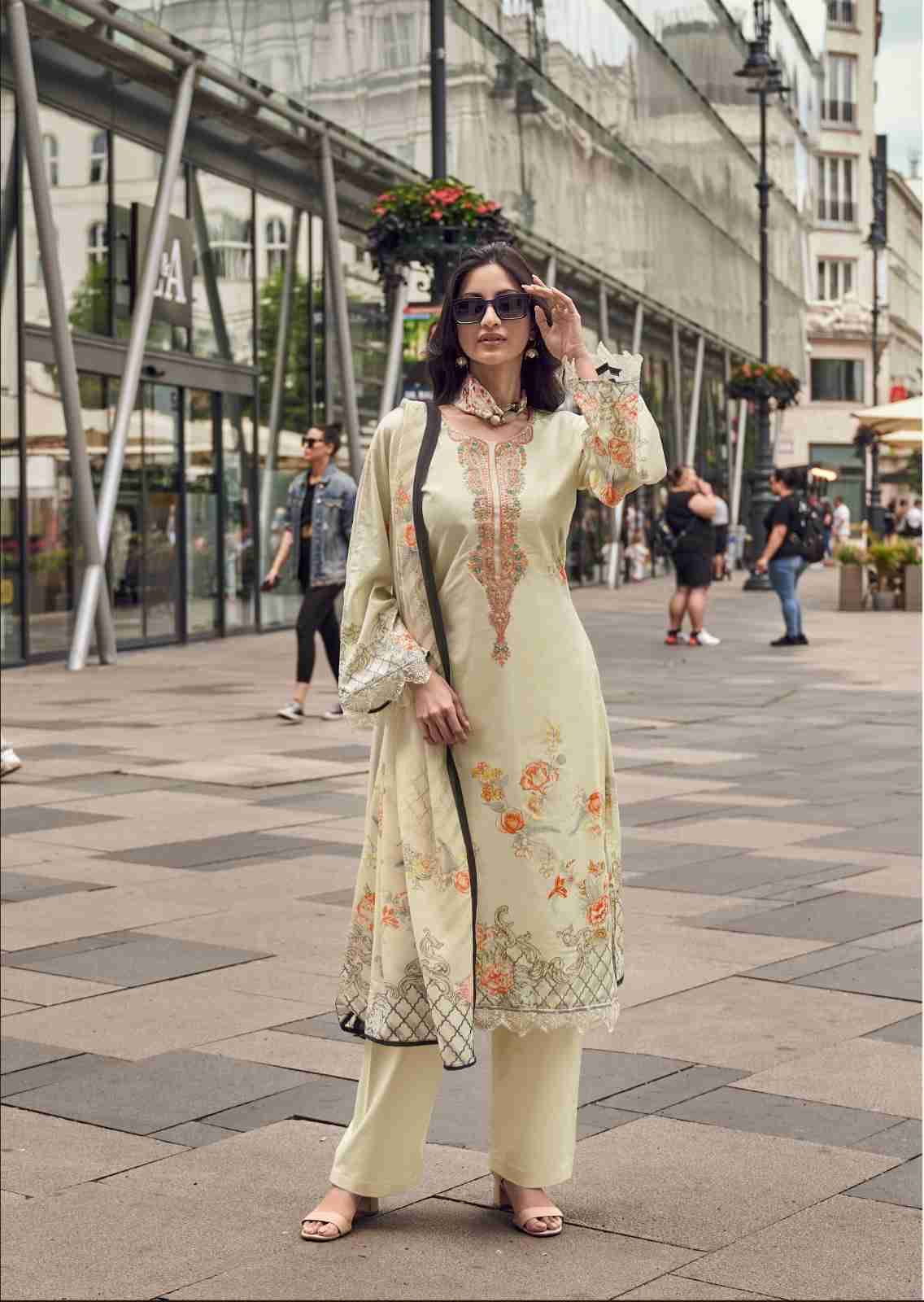 Aayka By The Hermitage Shop 8000 To 8005 Series Beautiful Festive Suits Colorful Stylish Fancy Casual Wear & Ethnic Wear Pure Lawn Cotton Dresses At Wholesale Price