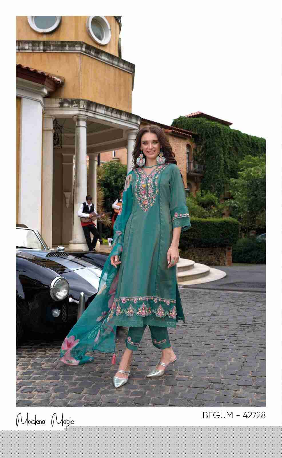 Begum Vol-6 By Kailee 42727 To 42734 Series Festive Suits Beautiful Fancy Colorful Stylish Party Wear & Occasional Wear Pure Viscose Silk With Work Dresses At Wholesale Price