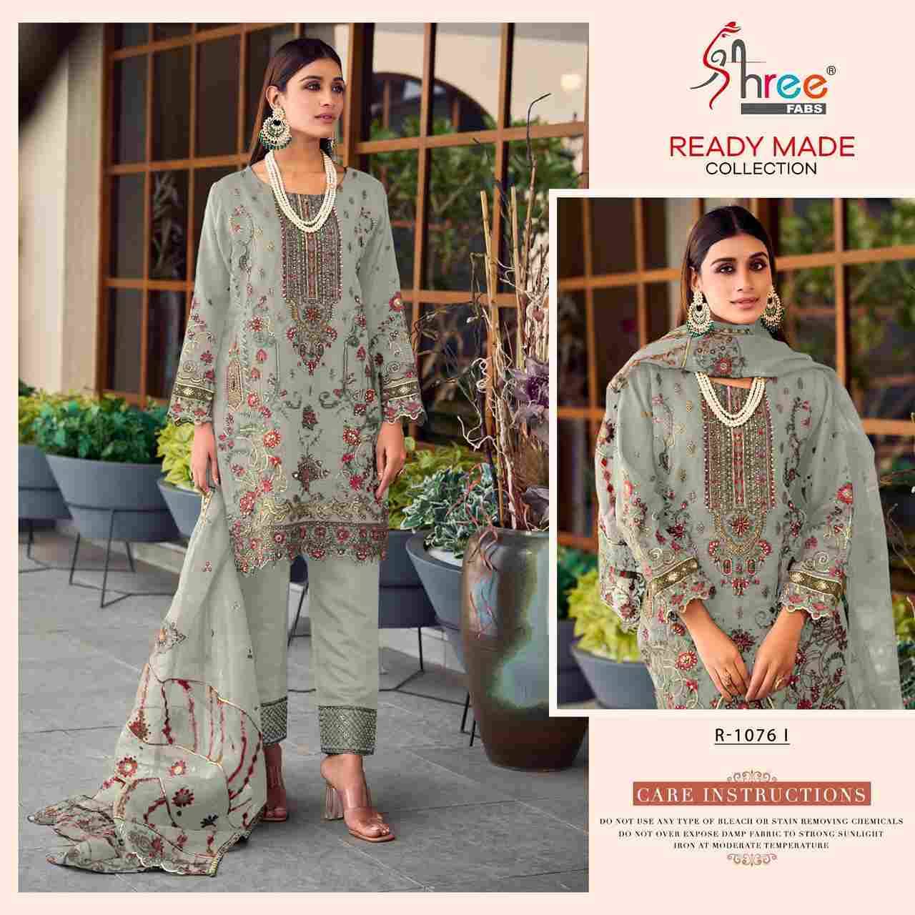 Shree Fabs Hit Design R-1076 Colours Vol-3 By Shree Fabs R-1076-H To R-1076-K Series Pakistani Suits Beautiful Fancy Colorful Stylish Party Wear & Occasional Wear Pure Organza Embroidered Dresses At Wholesale Price