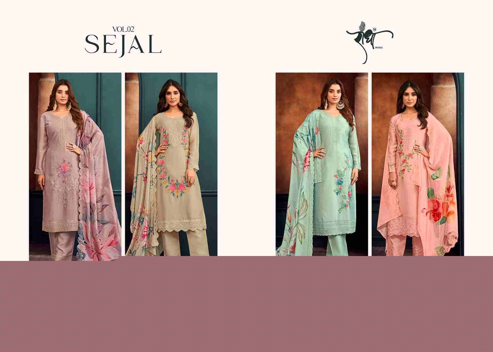 Sejal Vol-2 By Radha Trendz 2091 To 2094 Series Beautiful Festive Suits Colorful Stylish Fancy Casual Wear & Ethnic Wear Georgette Embroidered Dresses At Wholesale Price