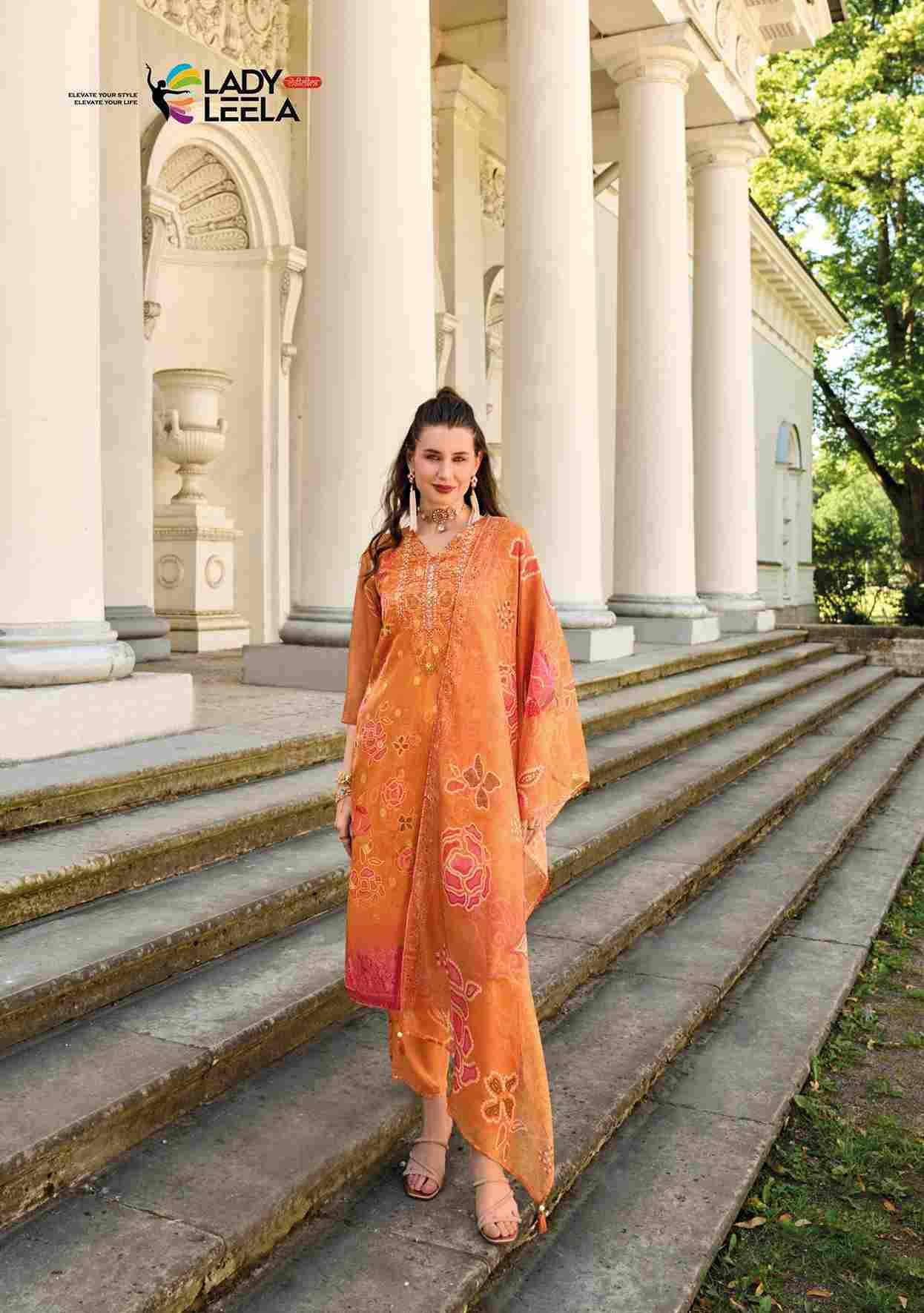 Qurbat By Lady Leela 1321 To 1326 Series Beautiful Festive Suits Colorful Stylish Fancy Casual Wear & Ethnic Wear Viscose Organza Jacquard Dresses At Wholesale Price