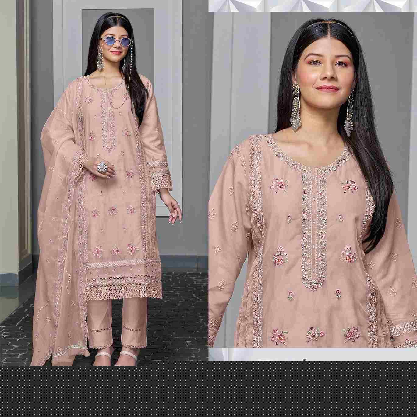 Fepic 949 Colours By Fepic 949-A To 949-C Series Beautiful Pakistani Suits Colorful Stylish Fancy Casual Wear & Ethnic Wear Organza Embroidered Dresses At Wholesale Price