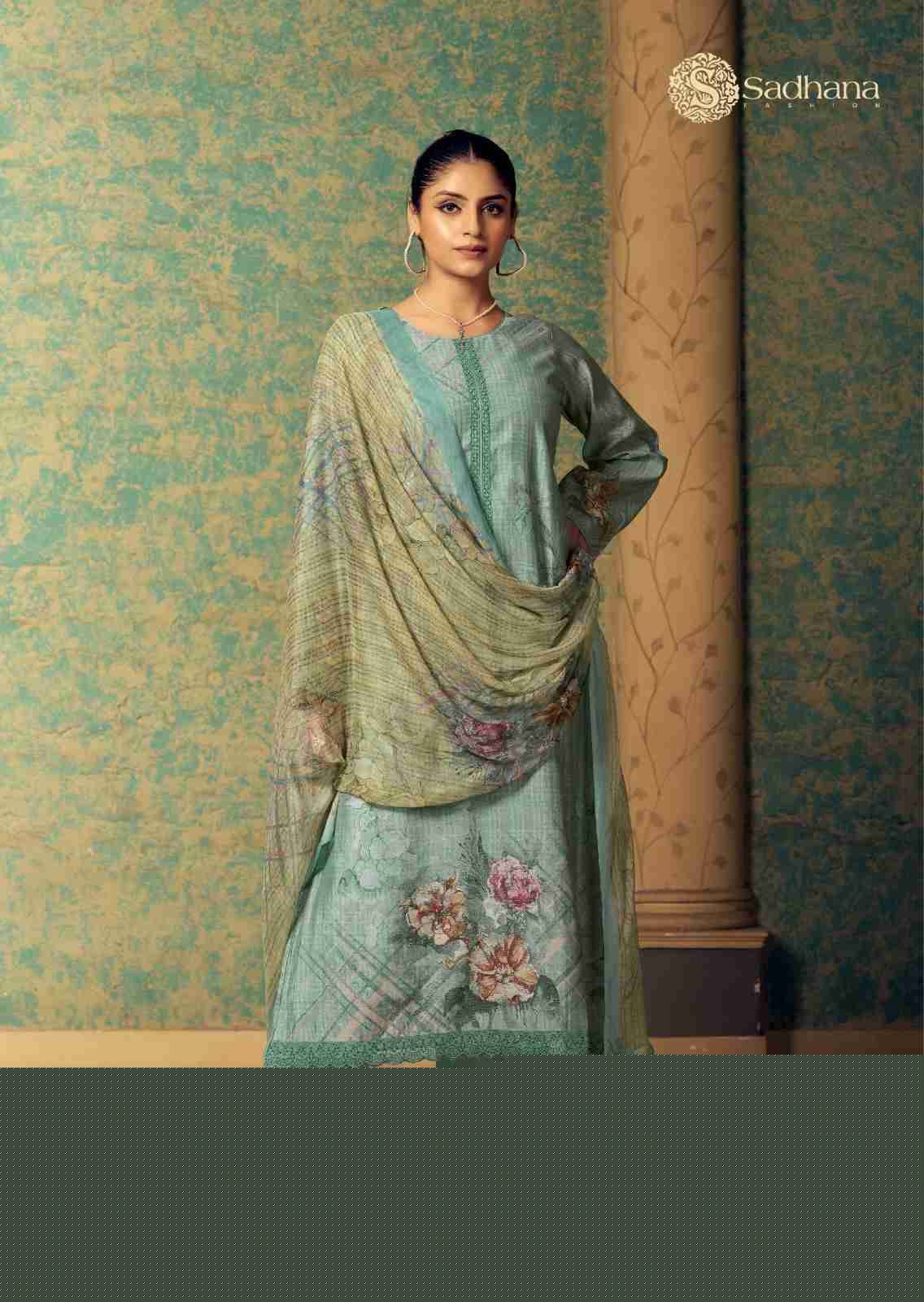 Ahaana By Sadhana Fashion 10173 To 10180 Series Designer Festive Suits Beautiful Fancy Stylish Colorful Party Wear & Occasional Wear Pure Muslin Silk Print Dresses At Wholesale Price