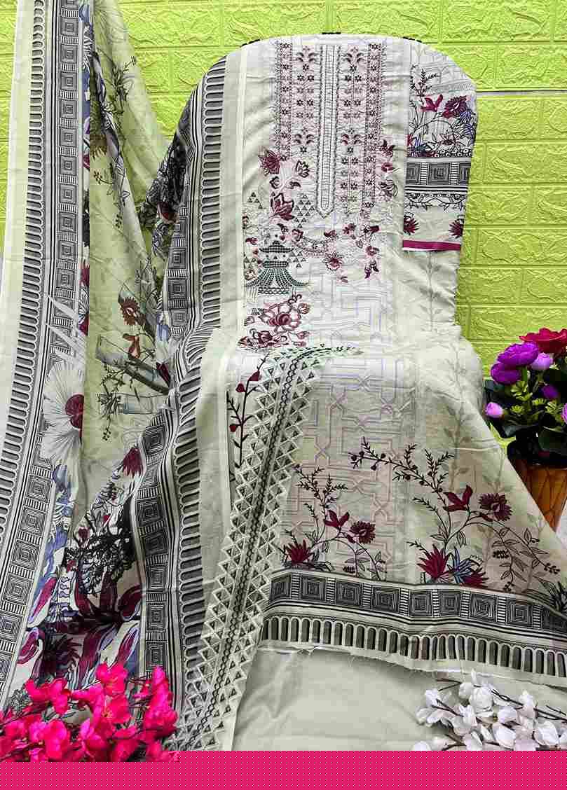 Ezra 1009 Colours By Ezra 1009-A To 1009-B Series Pakistani Suits Beautiful Fancy Colorful Stylish Party Wear & Occasional Wear Pure Cotton Embroidery Dresses At Wholesale Price