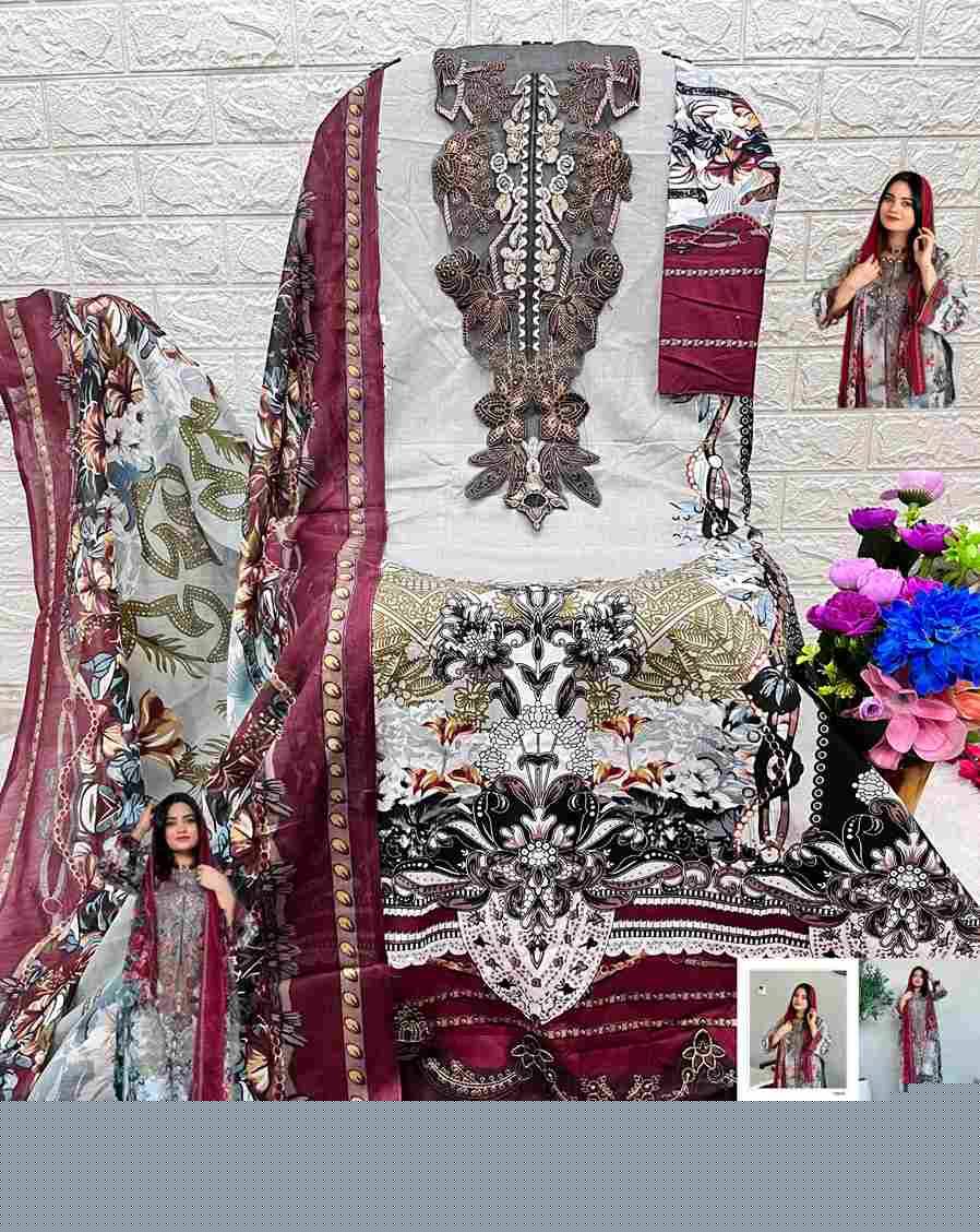 Ezra 1004 Colours By Ezra 1004-A To 1004-B Series Pakistani Suits Beautiful Fancy Colorful Stylish Party Wear & Occasional Wear Pure Cotton Embroidery Dresses At Wholesale Price