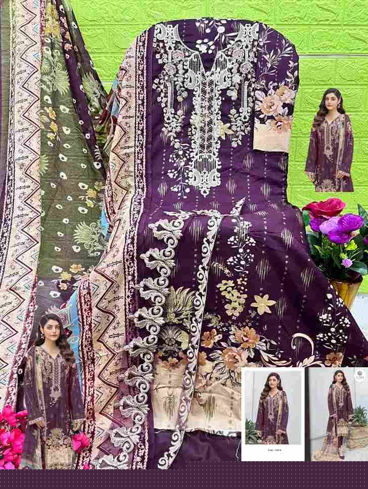 Ezra 1008 Colours By Ezra 1008-A To 1008-B Series Pakistani Suits Beautiful Fancy Colorful Stylish Party Wear & Occasional Wear Pure Cotton Embroidery Dresses At Wholesale Price