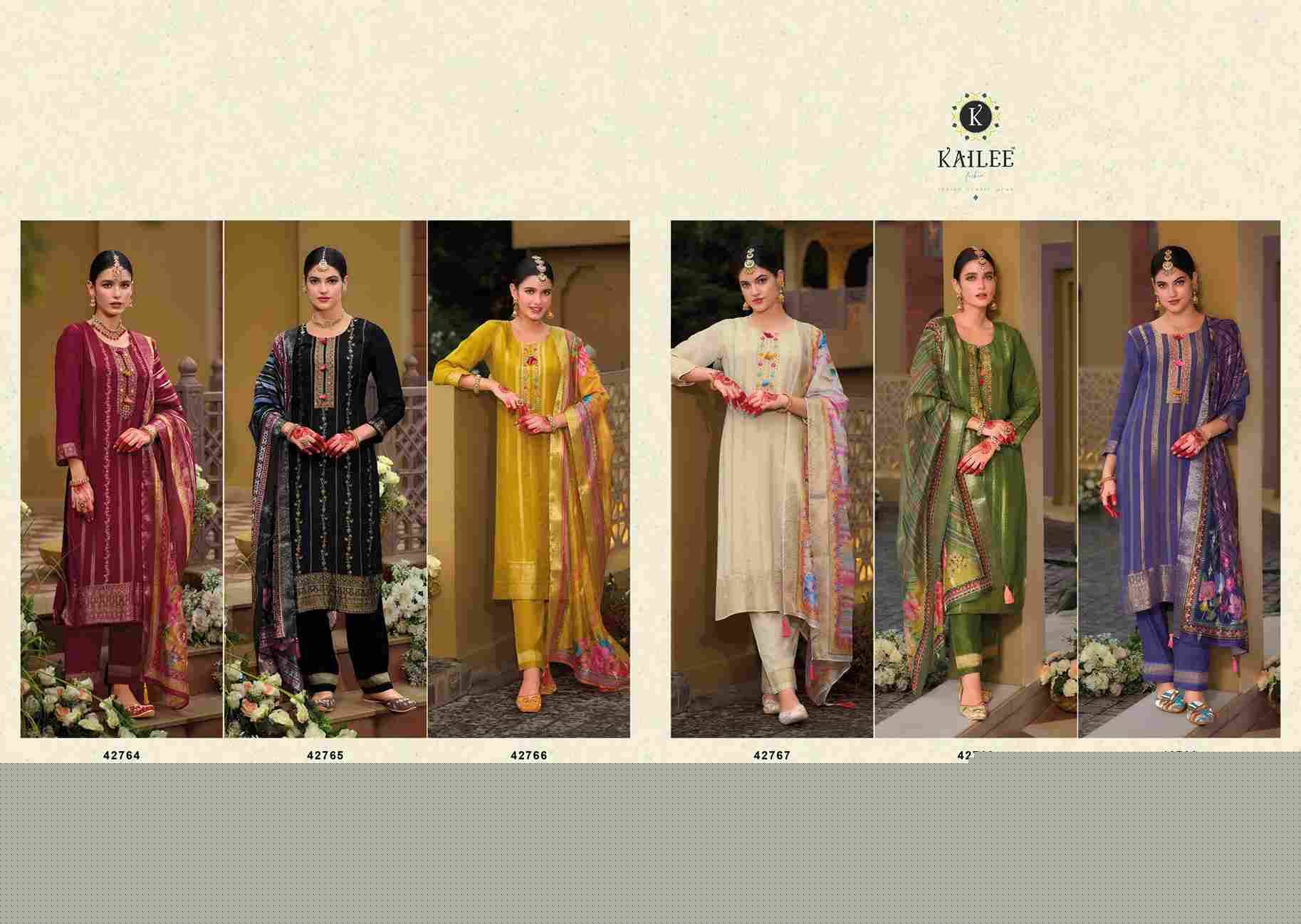 Pearl Vol-2 By Kailee 42764 To 42769 Series Beautiful Festive Suits Colorful Stylish Fancy Casual Wear & Ethnic Wear Pure Viscose Silk Dresses At Wholesale Price