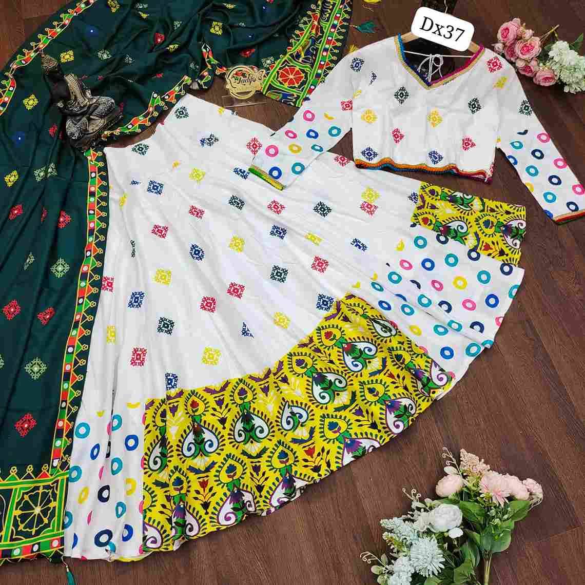 Dx-37 By Fashi Wholesale Designer Beautiful Navratri Collection Occasional Wear & Party Wear Cotton Lehengas At Wholesale Price