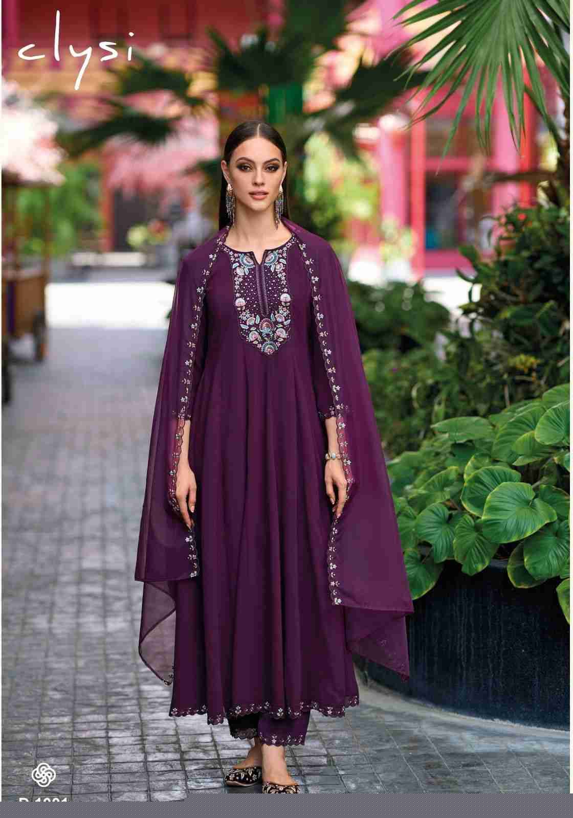 Shehzadi By Clysi 1001 To 1004 Series Beautiful Festive Suits Colorful Stylish Fancy Casual Wear & Ethnic Wear Viscose With Work Dresses At Wholesale Price