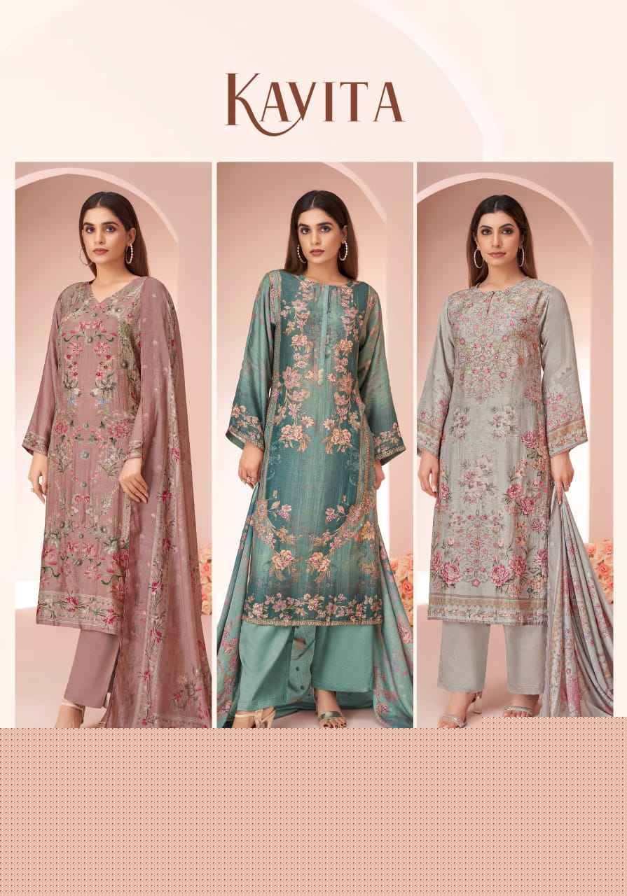 Kavita By Itrana Beautiful Festive Suits Colorful Stylish Fancy Casual Wear & Ethnic Wear Muslin Silk Dresses At Wholesale Price