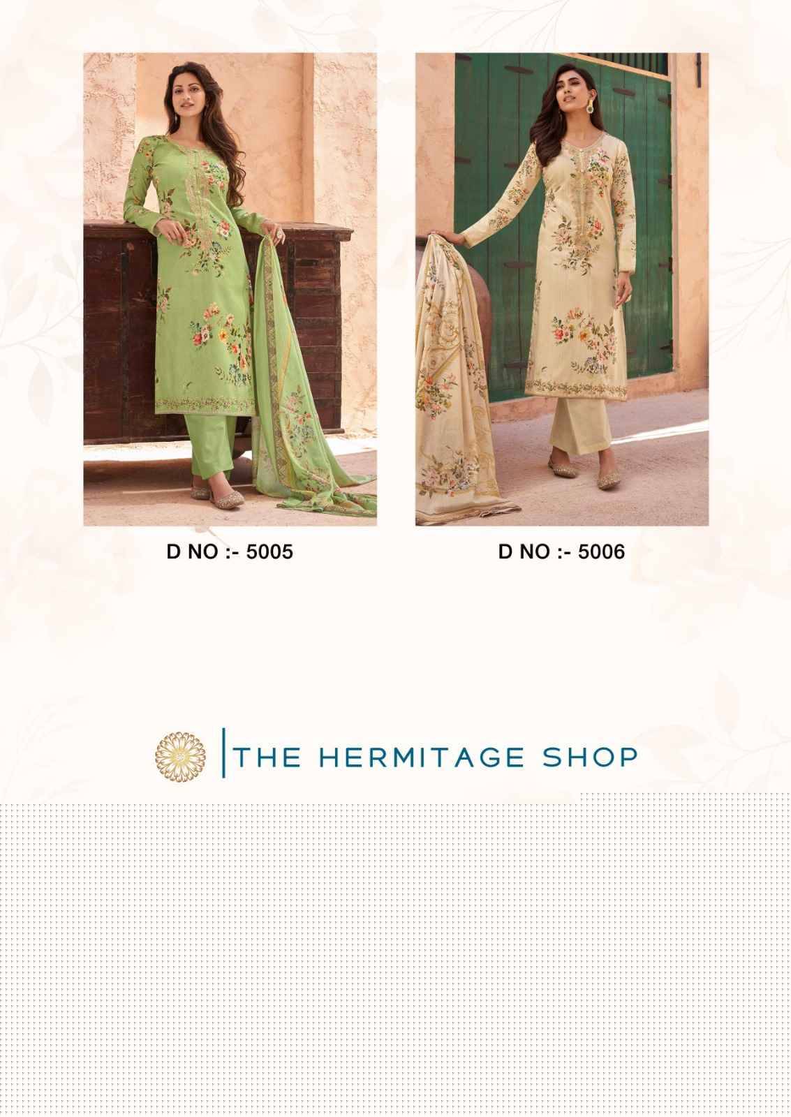 Aarke By The Hermitage Shop 5001 To 5006 Series Beautiful Festive Suits Stylish Fancy Colorful Casual Wear & Ethnic Wear Pure Viscose Lawn Print Dresses At Wholesale Price