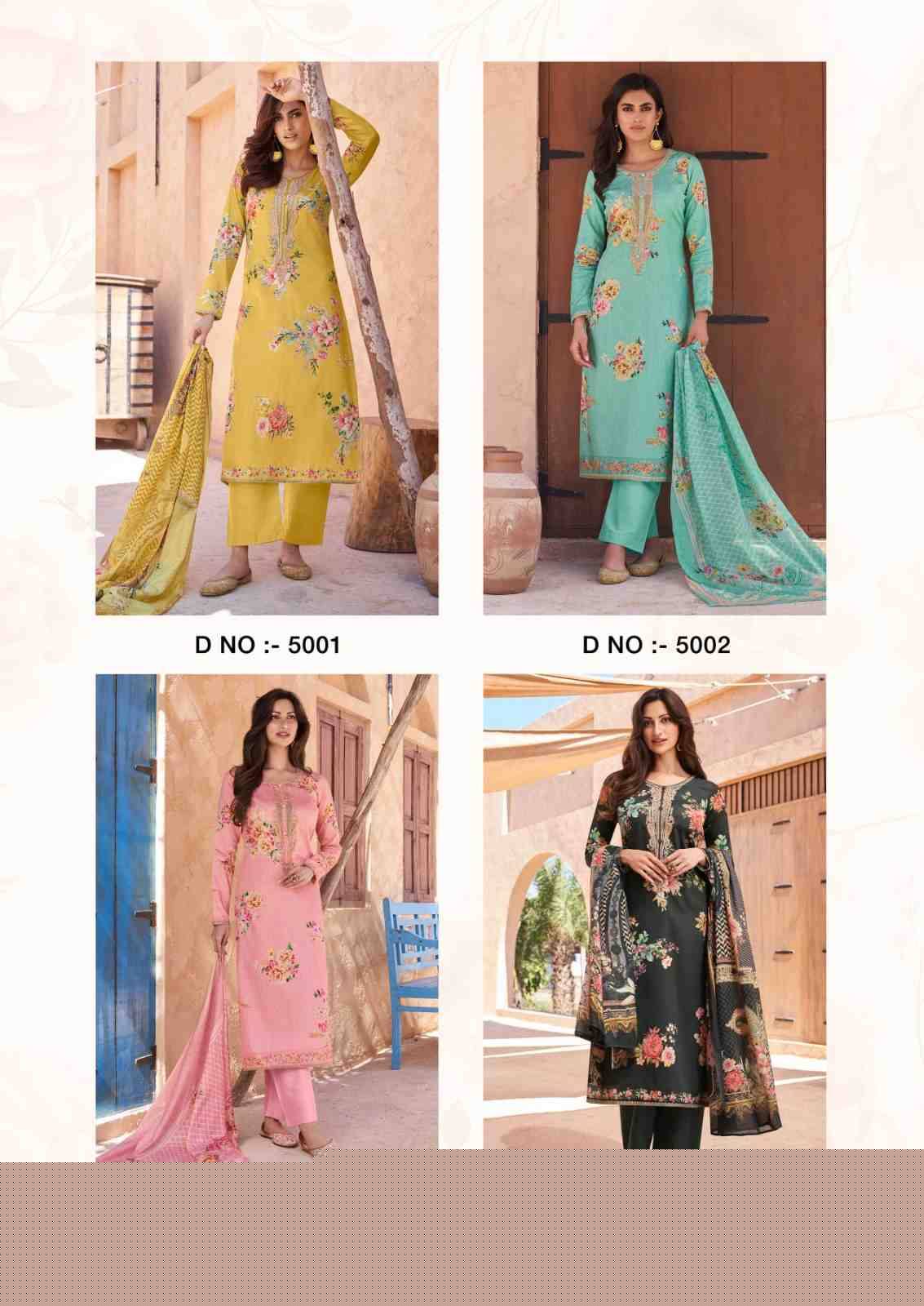 Aarke By The Hermitage Shop 5001 To 5006 Series Beautiful Festive Suits Stylish Fancy Colorful Casual Wear & Ethnic Wear Pure Viscose Lawn Print Dresses At Wholesale Price
