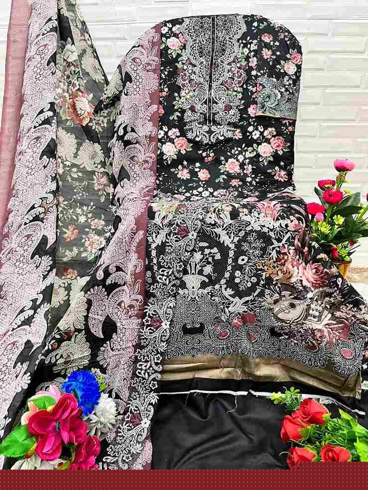 Ezra Hit Design 1024-A By Ezra Pakistani Suits Beautiful Fancy Colorful Stylish Party Wear & Occasional Wear Pure Cotton Embroidery Dresses At Wholesale Price