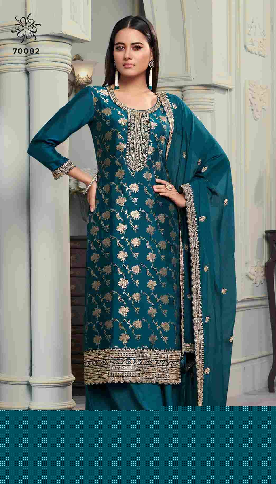 Silky Vol-2 By Vinay Fashion 70081 To 70084 Series Designer Festive Suits Collection Beautiful Stylish Fancy Colorful Party Wear & Occasional Wear Silk Jacquard Dresses At Wholesale Price