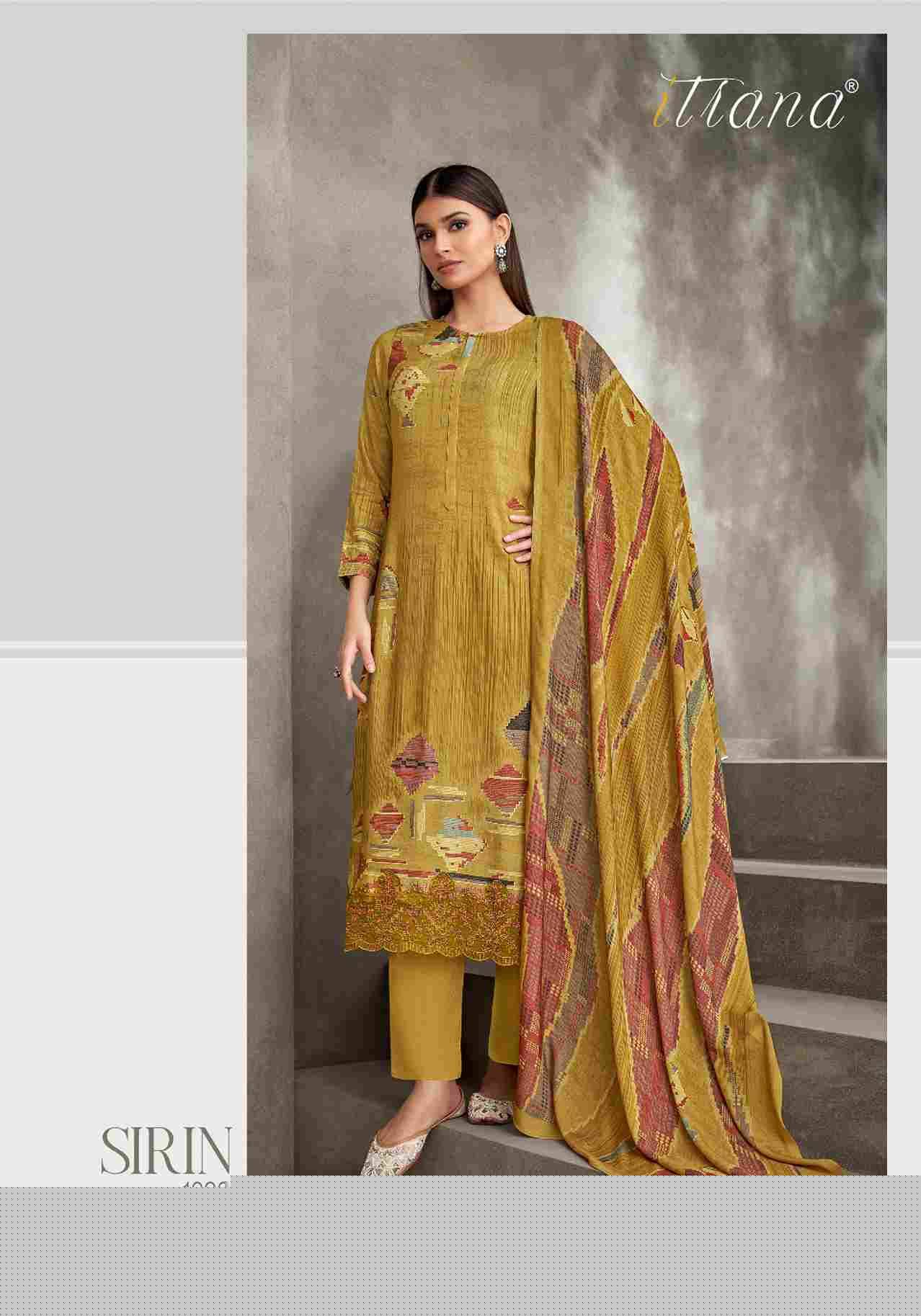 Sirin By Itrana Beautiful Festive Suits Colorful Stylish Fancy Casual Wear & Ethnic Wear Staple Twill Dresses At Wholesale Price