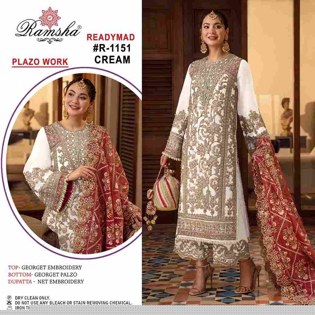 Ramsha 1151 Colours By Ramsha 1151-A To 1151-B Series Beautiful Pakistani Suits Colorful Stylish Fancy Casual Wear & Ethnic Wear Georgette Dresses At Wholesale Price