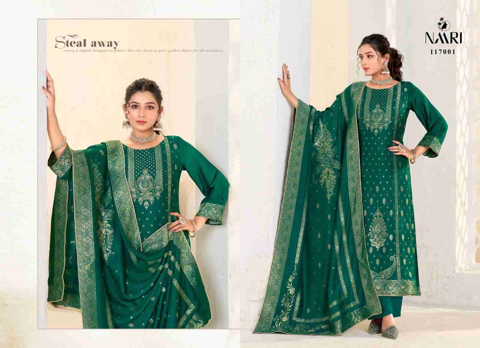 Gulistan By Naari 117001 To 117004 Series Beautiful Festive Suits Stylish Fancy Colorful Casual Wear & Ethnic Wear Pashmina Jacquard Dresses At Wholesale Price