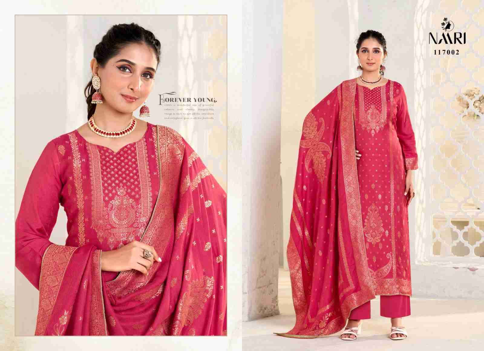 Gulistan By Naari 117001 To 117004 Series Beautiful Festive Suits Stylish Fancy Colorful Casual Wear & Ethnic Wear Pashmina Jacquard Dresses At Wholesale Price