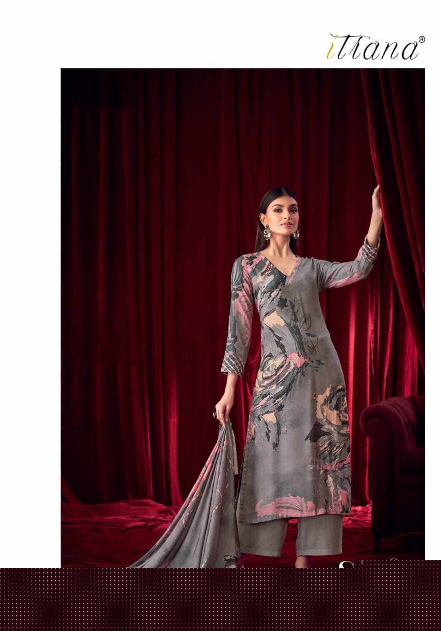 Sanjh By Itrana Beautiful Festive Suits Colorful Stylish Fancy Casual Wear & Ethnic Wear Staple Twill Dresses At Wholesale Price