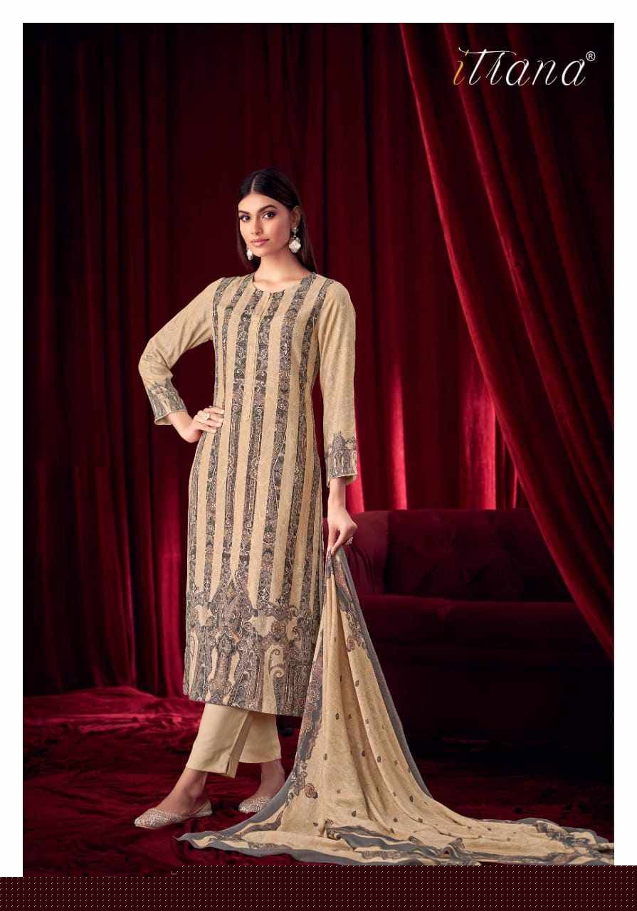 Sanjh By Itrana Beautiful Festive Suits Colorful Stylish Fancy Casual Wear & Ethnic Wear Staple Twill Dresses At Wholesale Price
