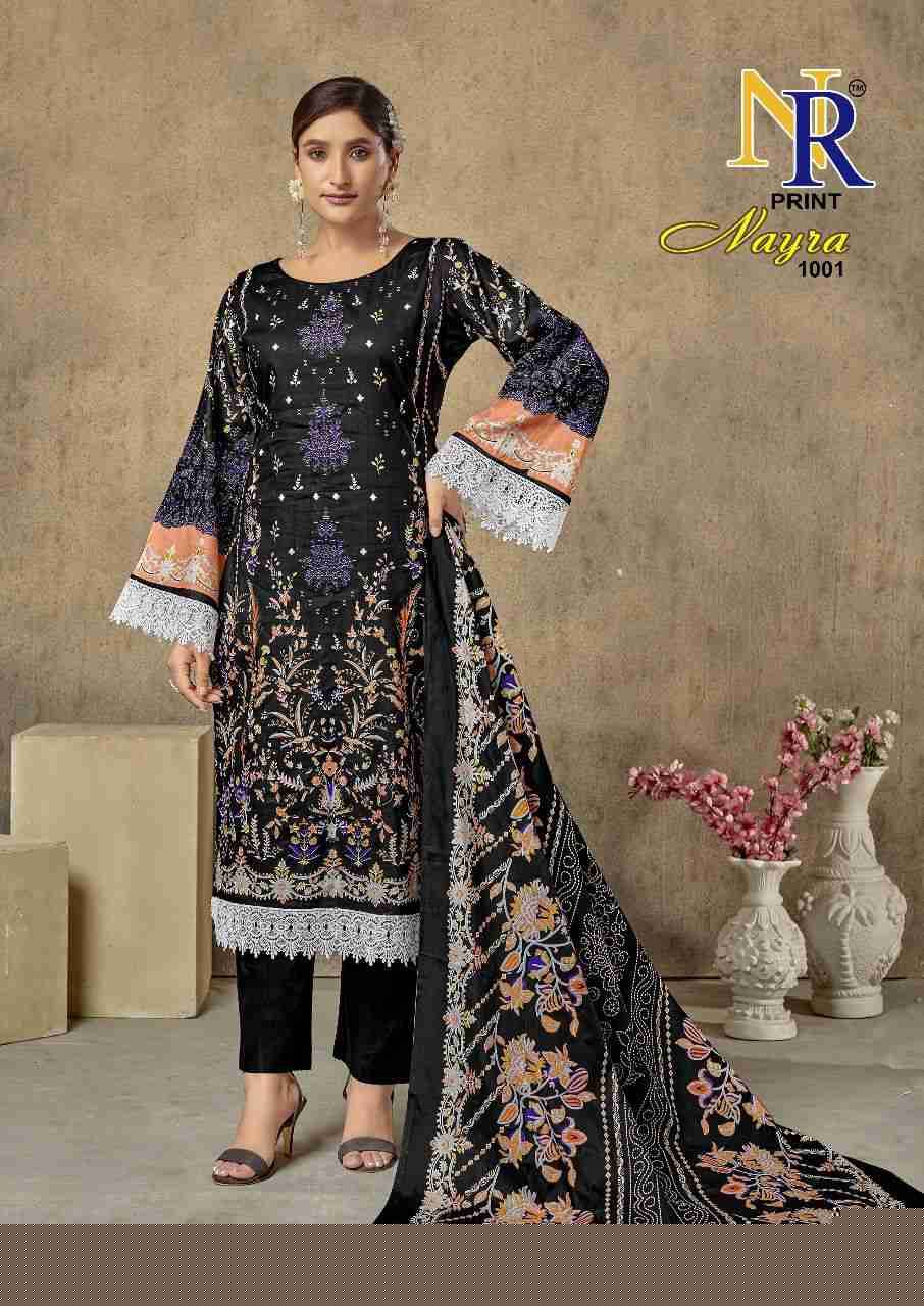 Nayra By NR Print 1001 To 1008 Series Beautiful Stylish Festive Suits Fancy Colorful Casual Wear & Ethnic Wear & Ready To Wear Heavy Lawn Cotton Print Dresses At Wholesale Price
