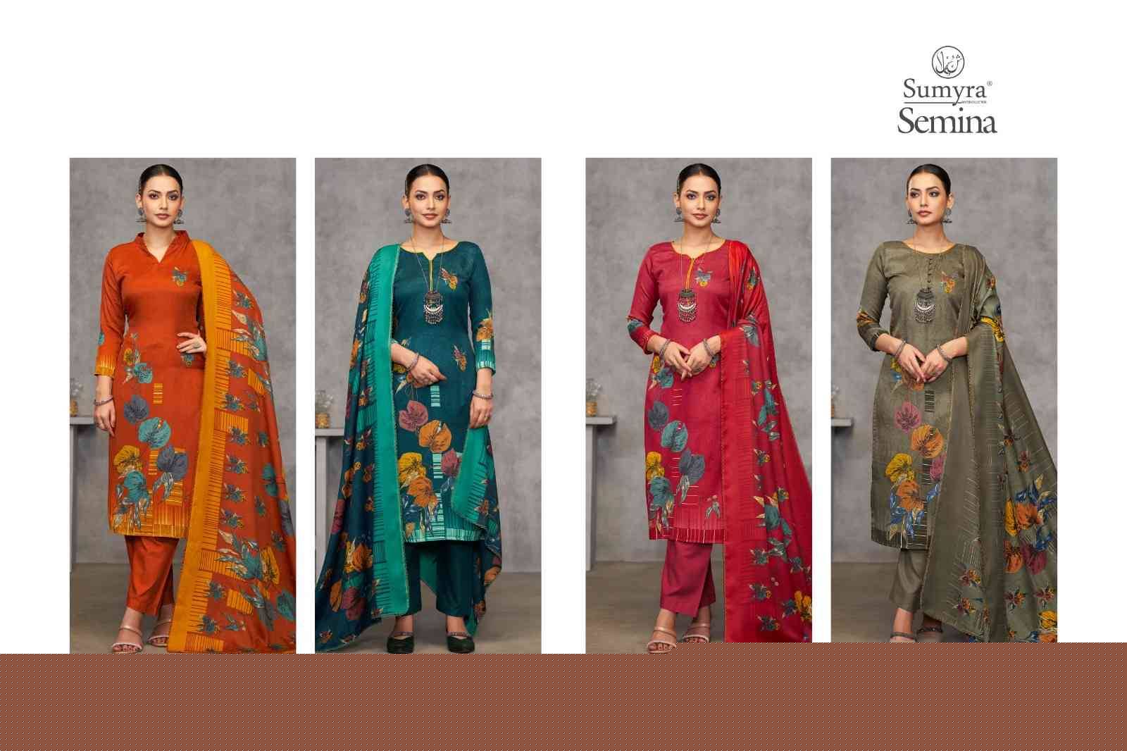 Semina By Sumyra 31001 To 31004 Series Beautiful Festive Suits Stylish Fancy Colorful Casual Wear & Ethnic Wear Pure Pashmina Print Dresses At Wholesale Price