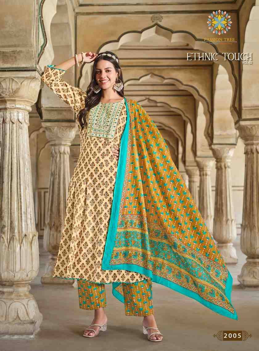 Ethnic Touch Vol-2 By Passion Tree 2001 To 2007 Series Beautiful Stylish Suits Fancy Colorful Casual Wear & Ethnic Wear & Ready To Wear Heavy Cotton Dresses At Wholesale Price
