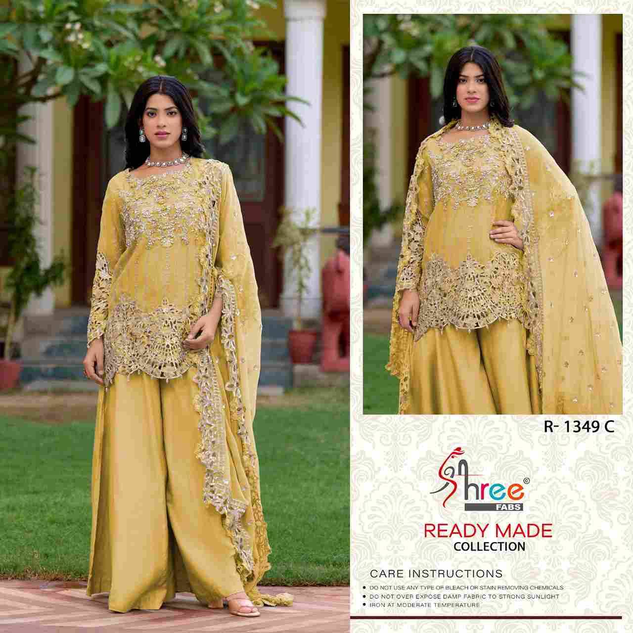Shree Fabs Hit Design R-1349 Colours By Shree Fabs R-1349-A To R-1349-D Series Beautiful Pakistani Suits Stylish Fancy Colorful Party Wear & Occasional Wear Organza Embroidered Dresses At Wholesale Price