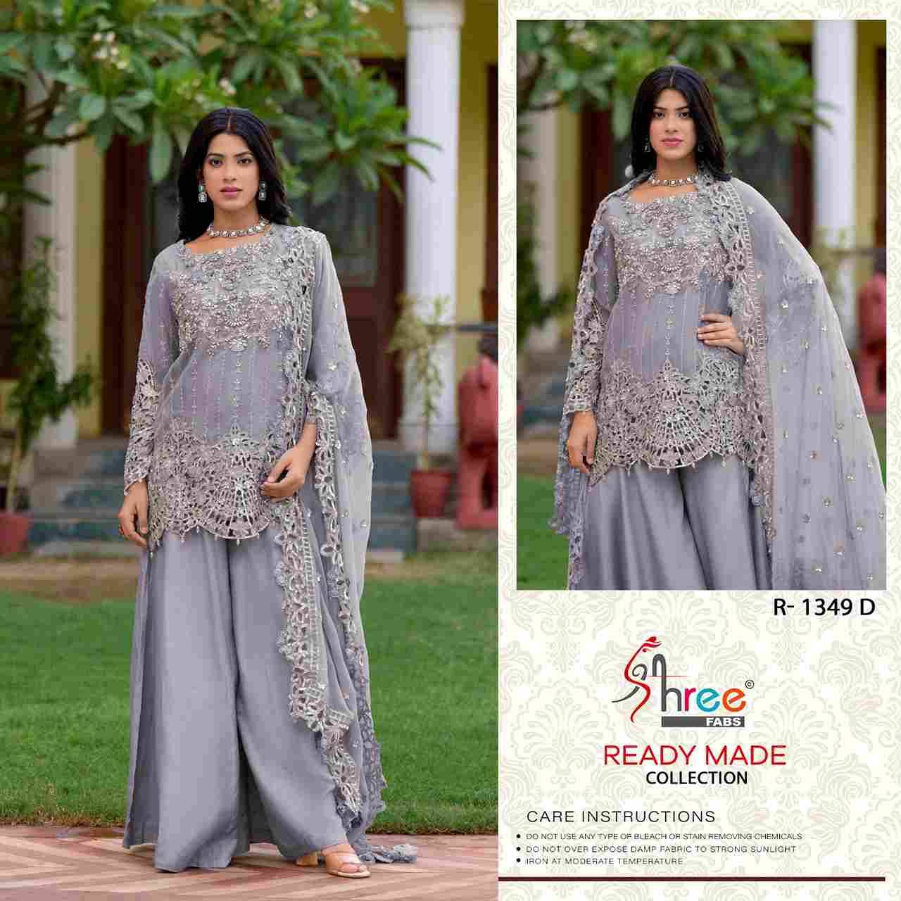 Shree Fabs Hit Design R-1349 Colours By Shree Fabs R-1349-A To R-1349-D Series Beautiful Pakistani Suits Stylish Fancy Colorful Party Wear & Occasional Wear Organza Embroidered Dresses At Wholesale Price