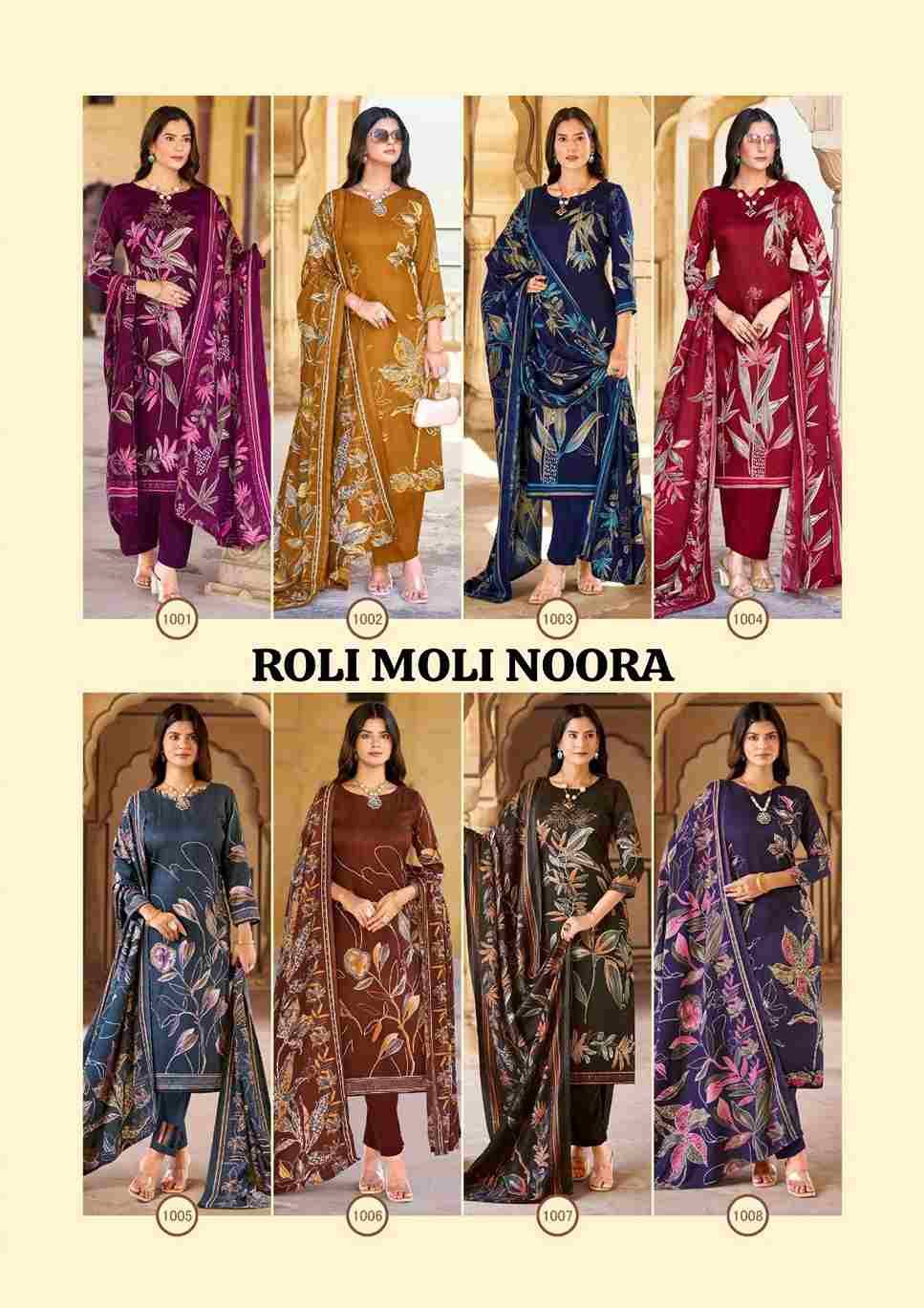Noora By Roli Moli 1001 To 1008 Series Beautiful Stylish Festive Suits Fancy Colorful Casual Wear & Ethnic Wear & Ready To Wear Pashmina Dresses At Wholesale Price