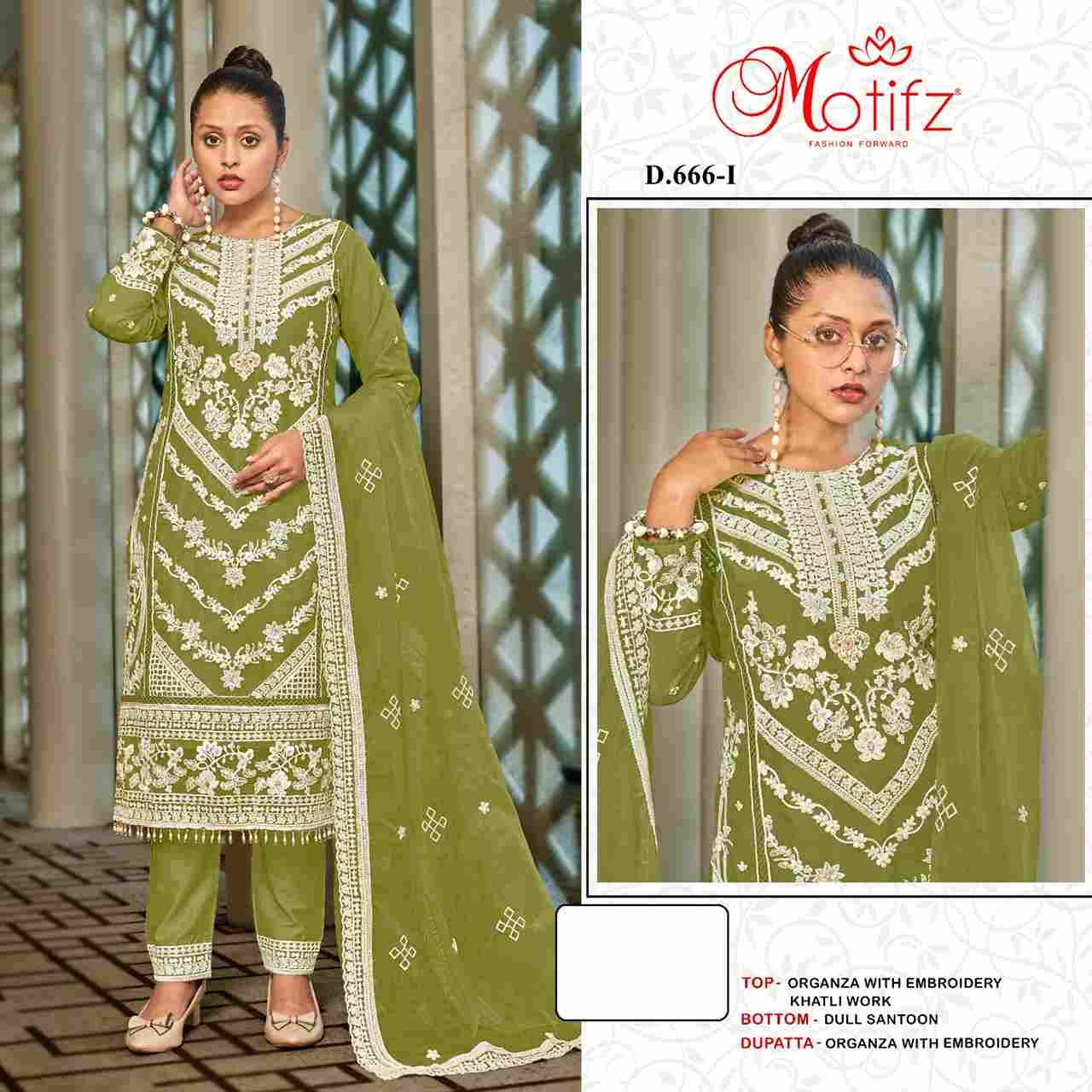 Motifz Hit Design 666 Colours Vol-3 By Motifz 666-I To 666-L Series Beautiful Pakistani Suits Colorful Stylish Fancy Casual Wear & Ethnic Wear Organza Dresses At Wholesale Price