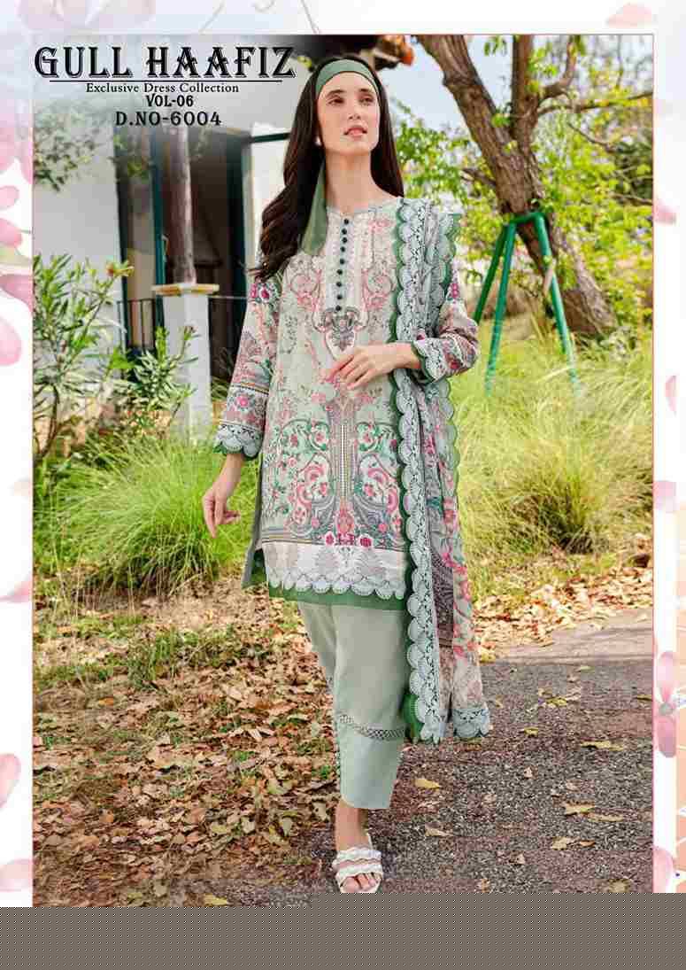 Gull Haafiz Vol-6 By Nand Gopal Prints 6001 To 6006 Series Beautiful Suits Stylish Colorful Fancy Casual Wear & Ethnic Wear Cotton Print Dresses At Wholesale Price
