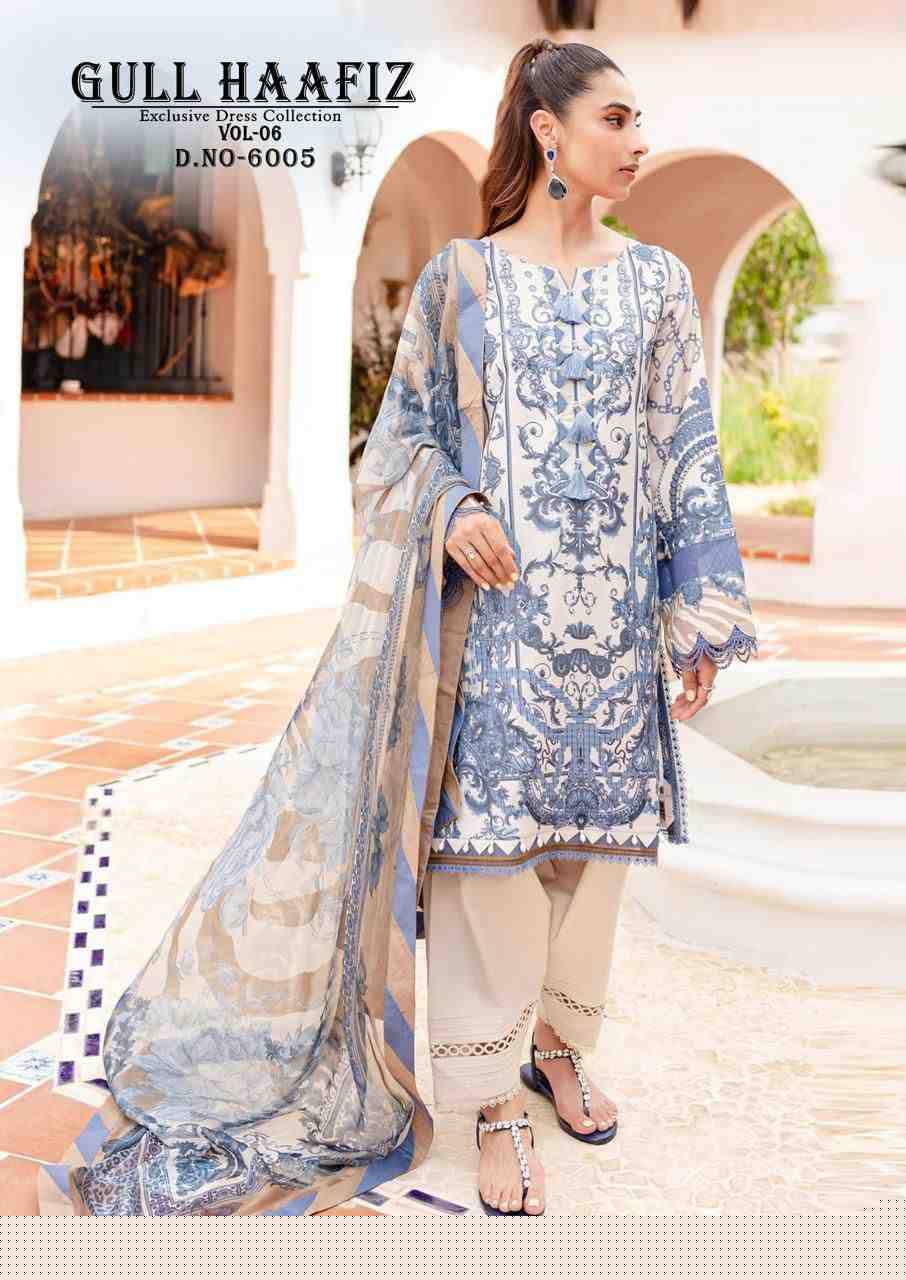 Gull Haafiz Vol-6 By Nand Gopal Prints 6001 To 6006 Series Beautiful Suits Stylish Colorful Fancy Casual Wear & Ethnic Wear Cotton Print Dresses At Wholesale Price