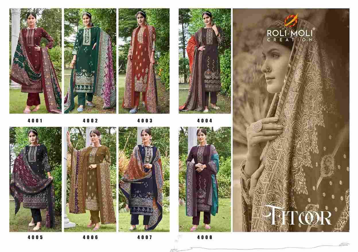 Fitoor By Roli Moli 1001 To 1008 Series Beautiful Stylish Festive Suits Fancy Colorful Casual Wear & Ethnic Wear & Ready To Wear Pashmina Dresses At Wholesale Price