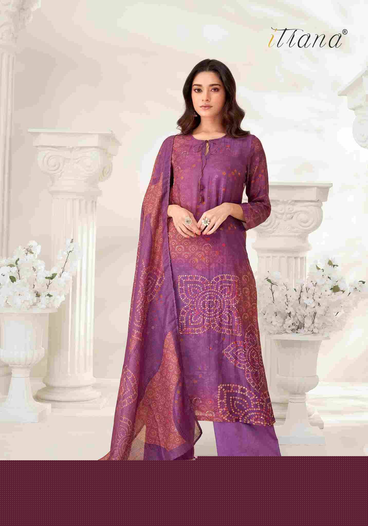 Prachi By Itrana Beautiful Festive Suits Colorful Stylish Fancy Casual Wear & Ethnic Wear Pure Muslin Silk Dresses At Wholesale Price