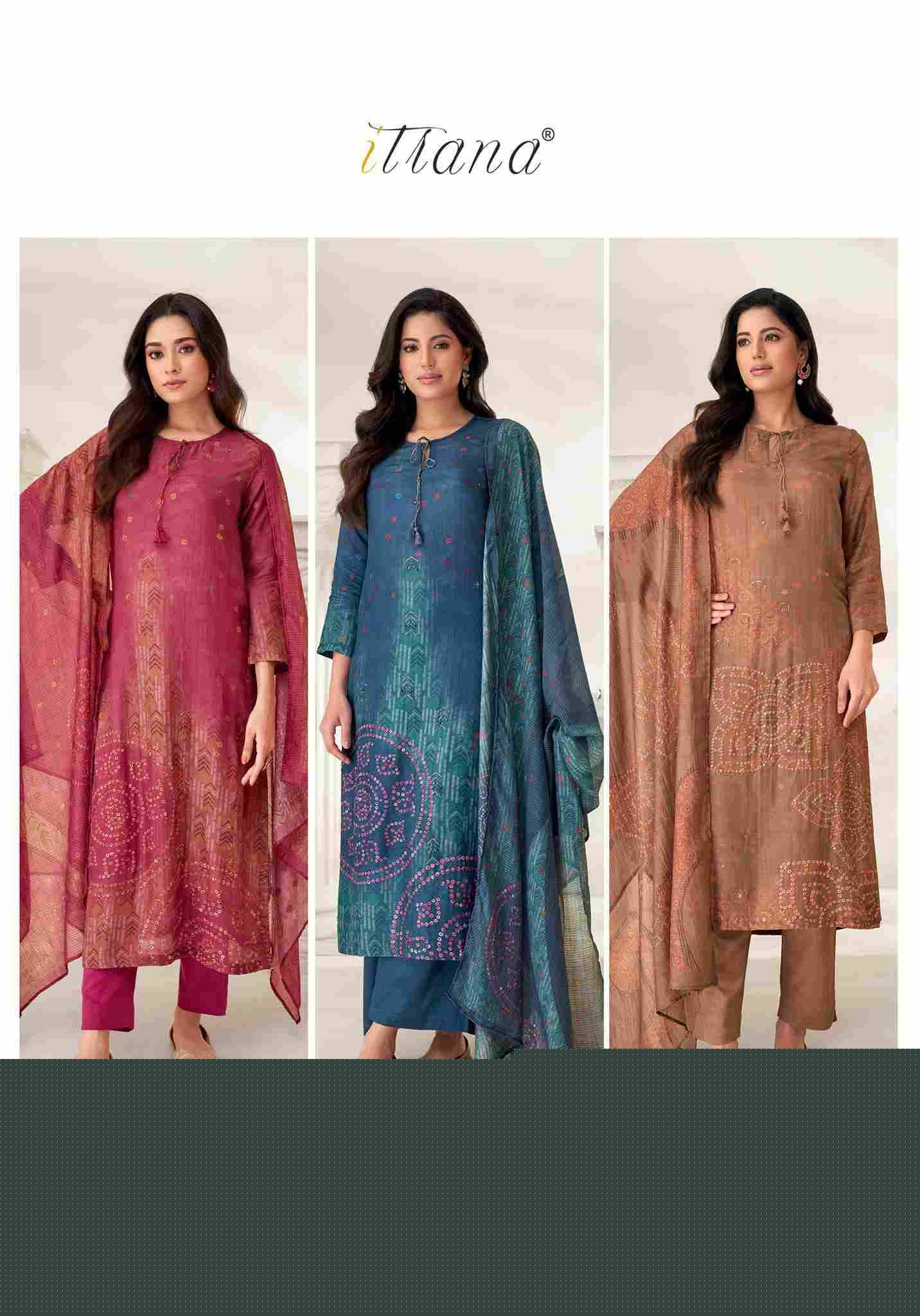Prachi By Itrana Beautiful Festive Suits Colorful Stylish Fancy Casual Wear & Ethnic Wear Pure Muslin Silk Dresses At Wholesale Price