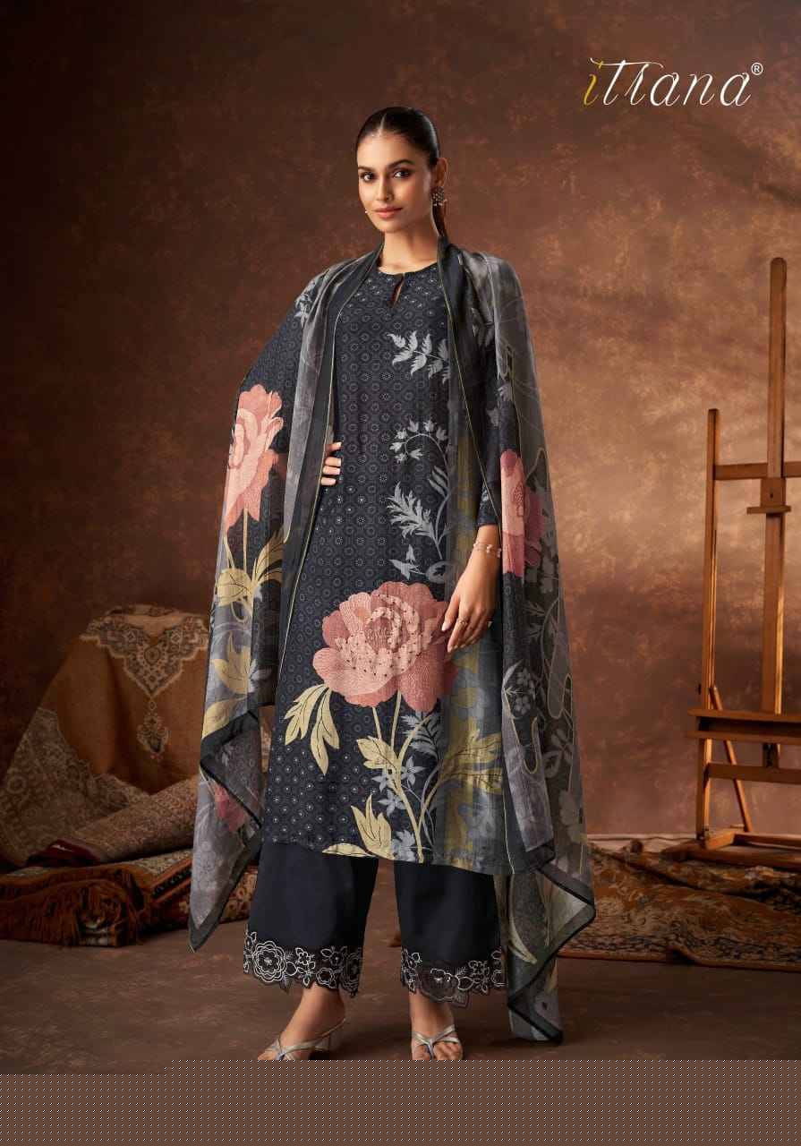 Pavitra By Itrana Beautiful Festive Suits Colorful Stylish Fancy Casual Wear & Ethnic Wear Pure Muslin Silk Dresses At Wholesale Price