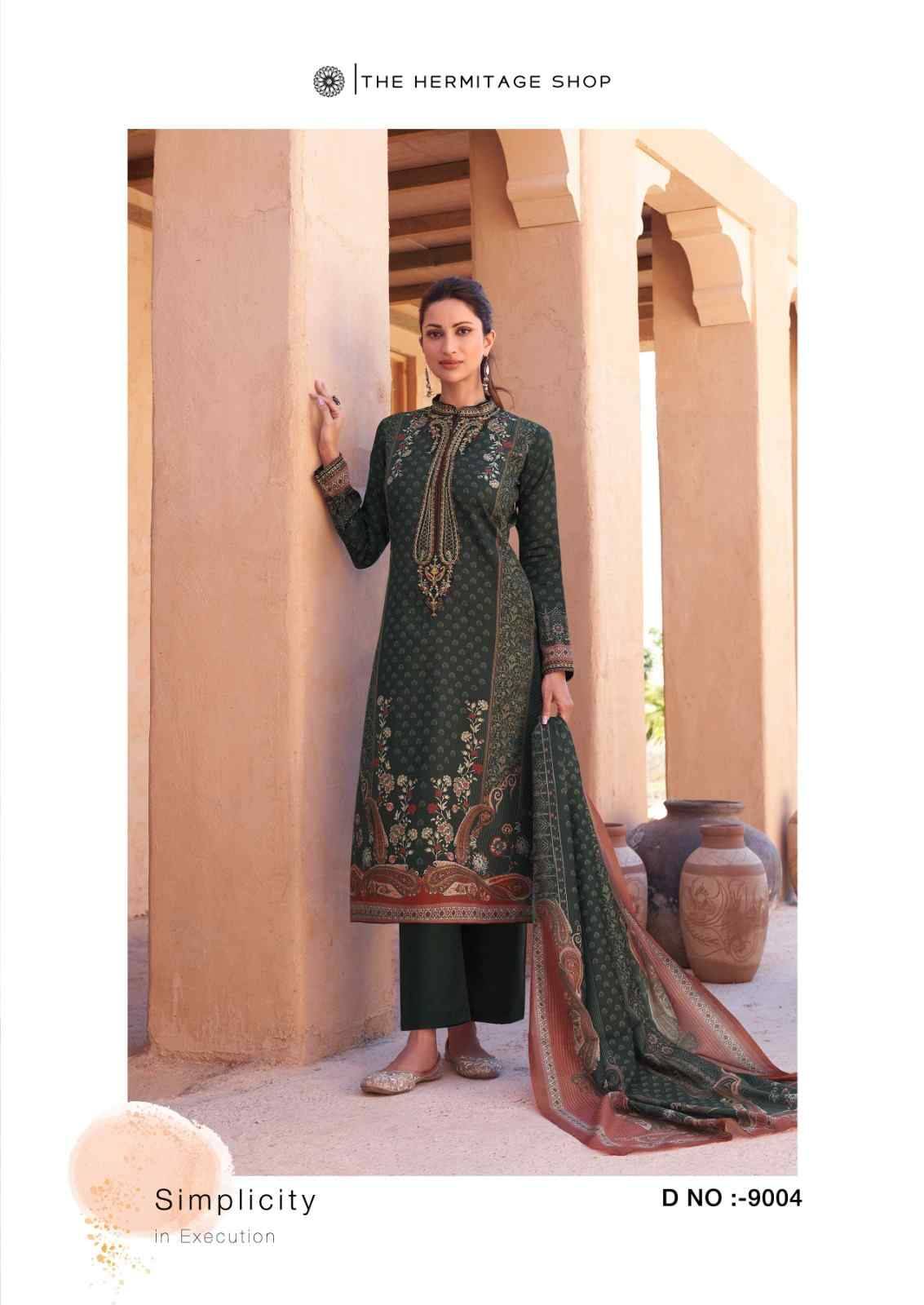 Mehqada By The Hermitage Shop 9001 To 9006 Series Wholesale Designer Festive Suits Collection Beautiful Stylish Fancy Colorful Party Wear & Occasional Wear Pure Viscose Lawn Print Dresses At Wholesale Price