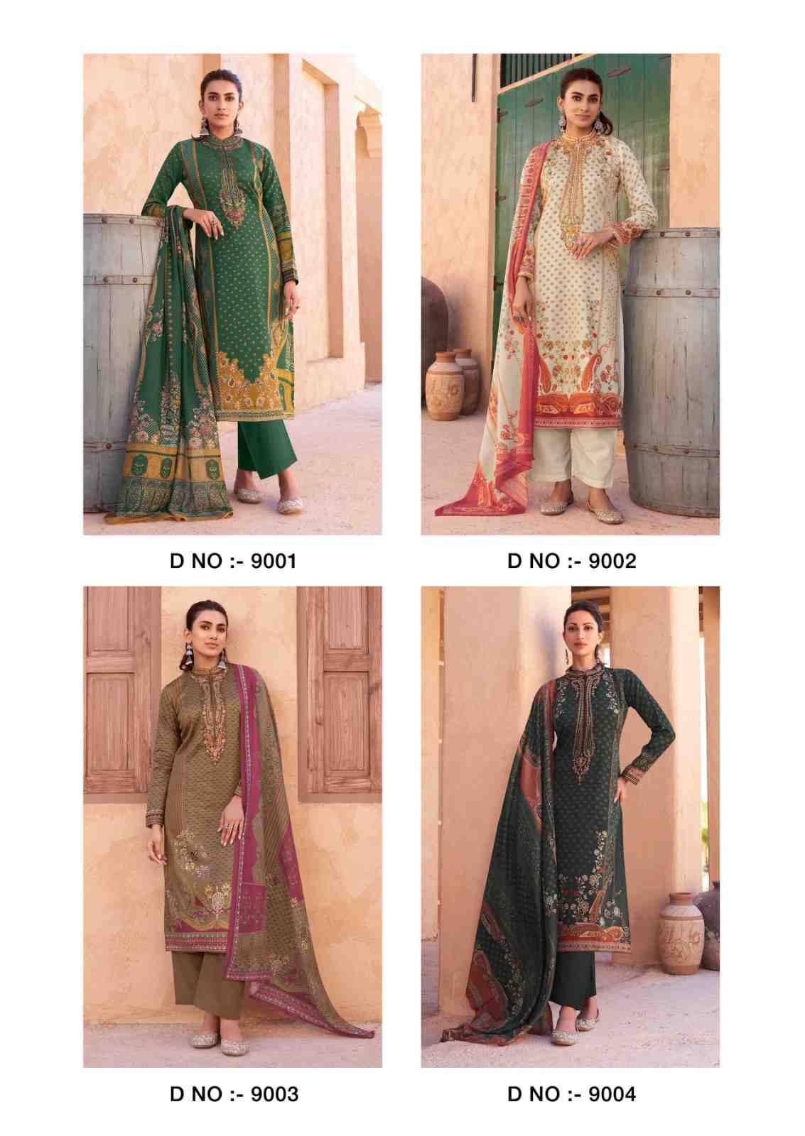 Mehqada By The Hermitage Shop 9001 To 9006 Series Wholesale Designer Festive Suits Collection Beautiful Stylish Fancy Colorful Party Wear & Occasional Wear Pure Viscose Lawn Print Dresses At Wholesale Price