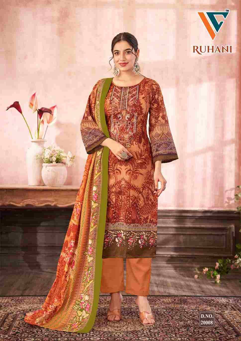Ruhani Vol-20 By Vandana Fashion 20001 To 20008 Series Beautiful Festive Suits Stylish Fancy Colorful Casual Wear & Ethnic Wear Cotton Print Dresses At Wholesale Price