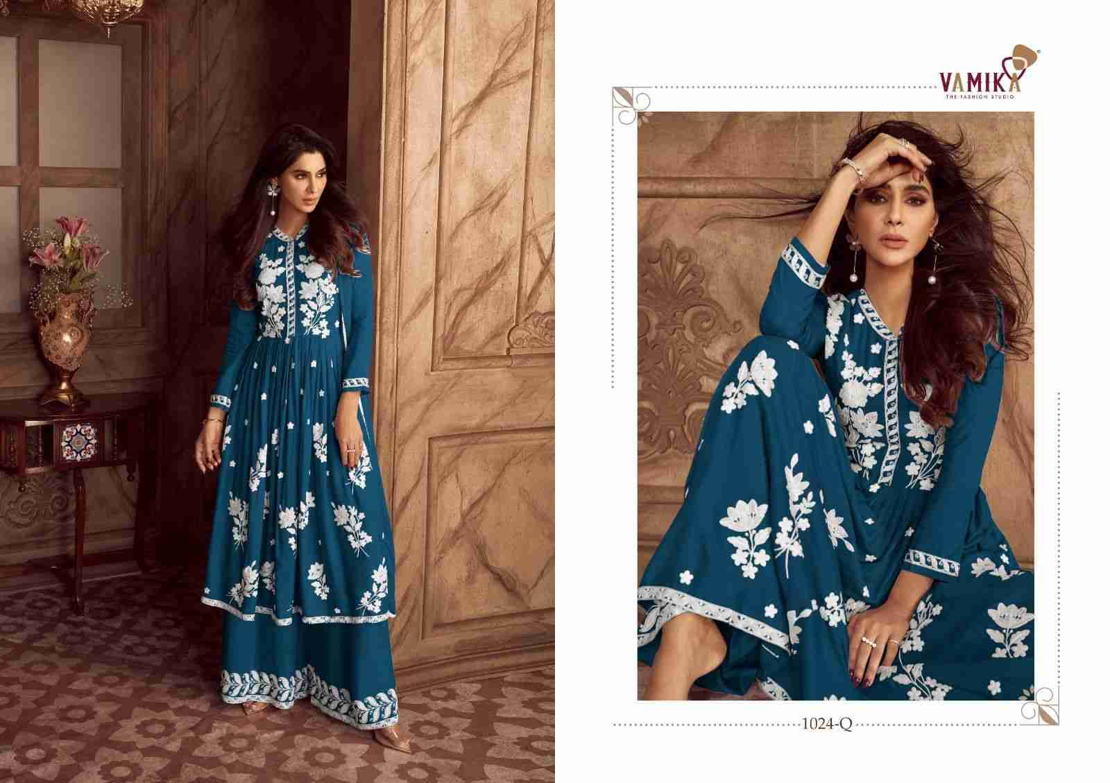 Lakhnawi Vol-4 New Color By Vamika 1024-P To 1024-T Series Beautiful Stylish Suits Fancy Colorful Casual Wear & Ethnic Wear & Ready To Wear Heavy Rayon Dresses At Wholesale Price