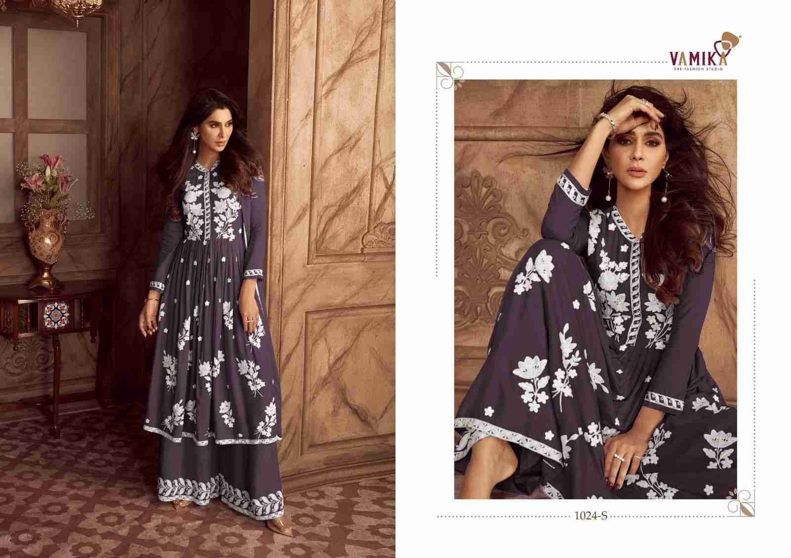 Lakhnawi Vol-4 New Color By Vamika 1024-P To 1024-T Series Beautiful Stylish Suits Fancy Colorful Casual Wear & Ethnic Wear & Ready To Wear Heavy Rayon Dresses At Wholesale Price