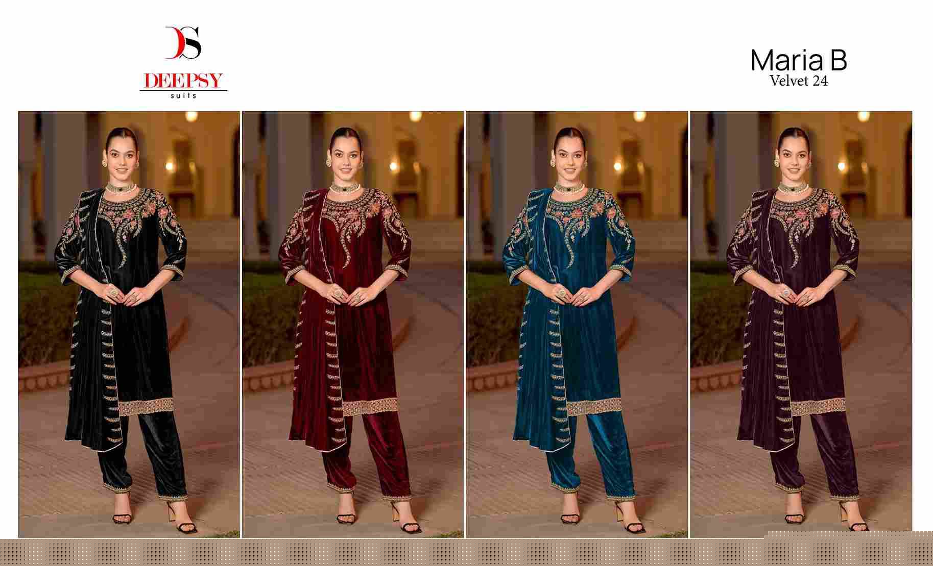 Velvet 32218 Colours By Deepsy Suits 32218-A To 32218-D Series Beautiful Stylish Pakistani Suits Fancy Colorful Casual Wear & Ethnic Wear & Ready To Wear Heavy Velvet Embroidery Dresses At Wholesale Price