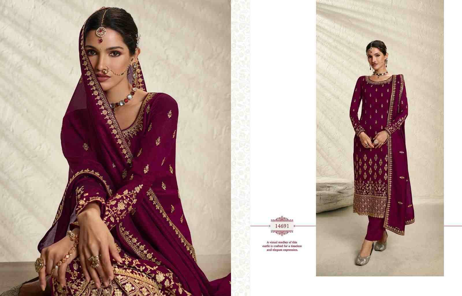 Nargis Vol-2 By Zisa 14691 To 14696 Series Beautiful Suits Colorful Stylish Fancy Casual Wear & Ethnic Wear Silk Embroidered Dresses At Wholesale Price