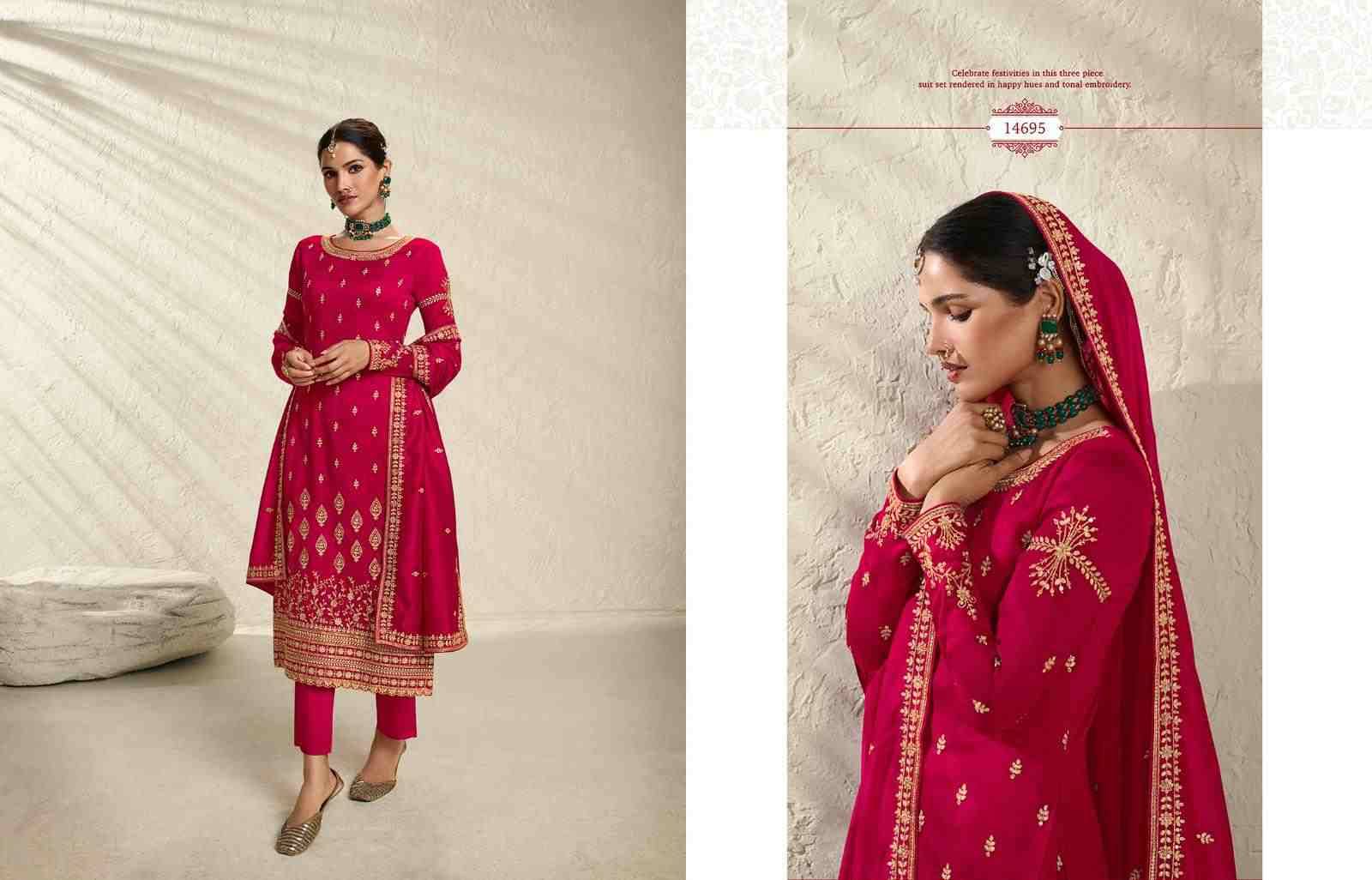 Nargis Vol-2 By Zisa 14691 To 14696 Series Beautiful Suits Colorful Stylish Fancy Casual Wear & Ethnic Wear Silk Embroidered Dresses At Wholesale Price
