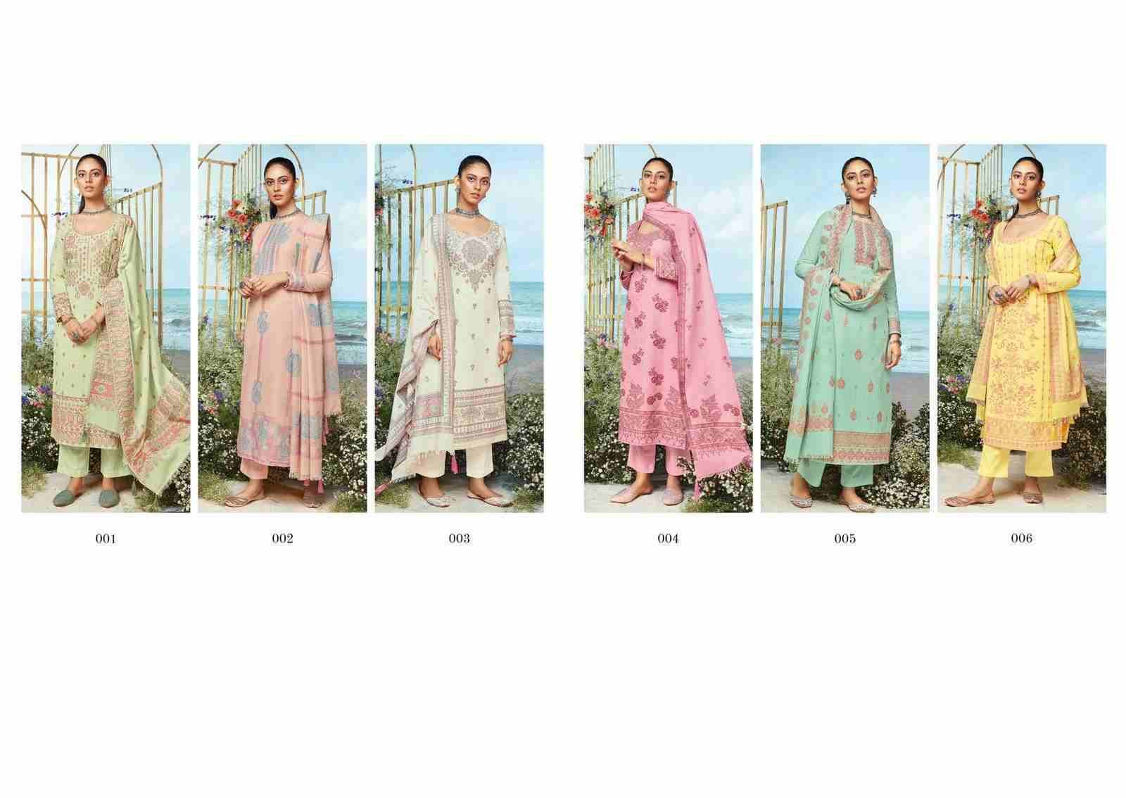 Elinor By Karachi Prints 001 To 006 Series Festive Suits Beautiful Fancy Colorful Stylish Party Wear & Occasional Wear Pure Lawn Cotton Jacquard Dresses At Wholesale Price