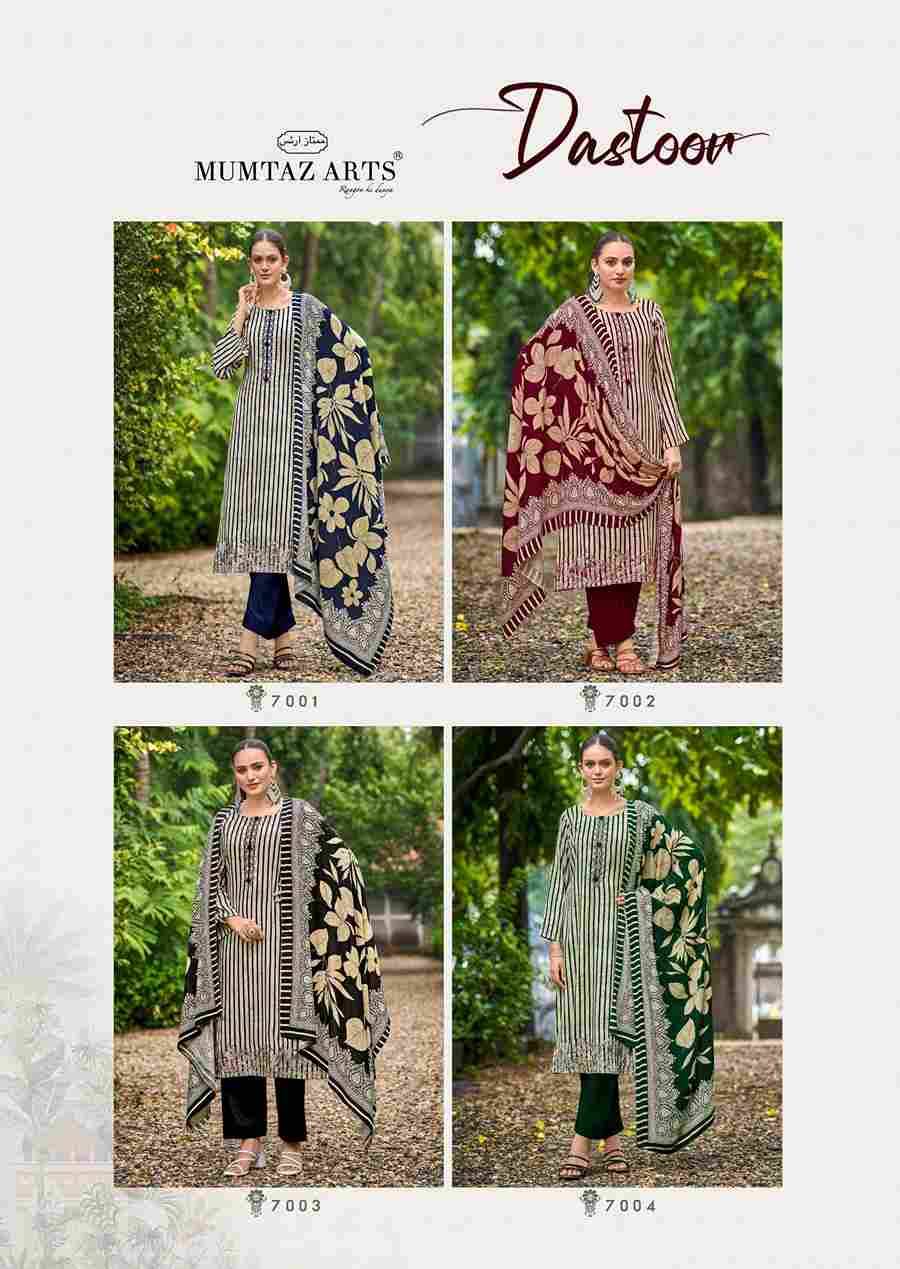 Dastoor By Mumtaz Arts 7001 To 7004 Series Beautiful Festive Suits Colorful Stylish Fancy Casual Wear & Ethnic Wear Pure Viscose Pashmina Print Dresses At Wholesale Price