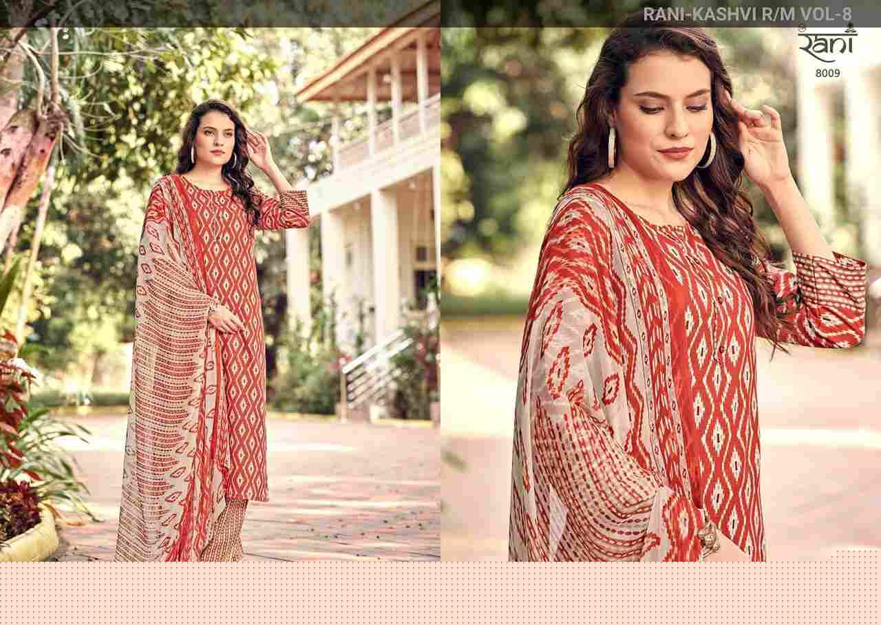 Kashvi Vol-8 By Rani Fashion 8001 To 8010 Series Festive Suits Beautiful Fancy Colorful Stylish Party Wear & Occasional Wear Cotton Print Dresses At Wholesale Price